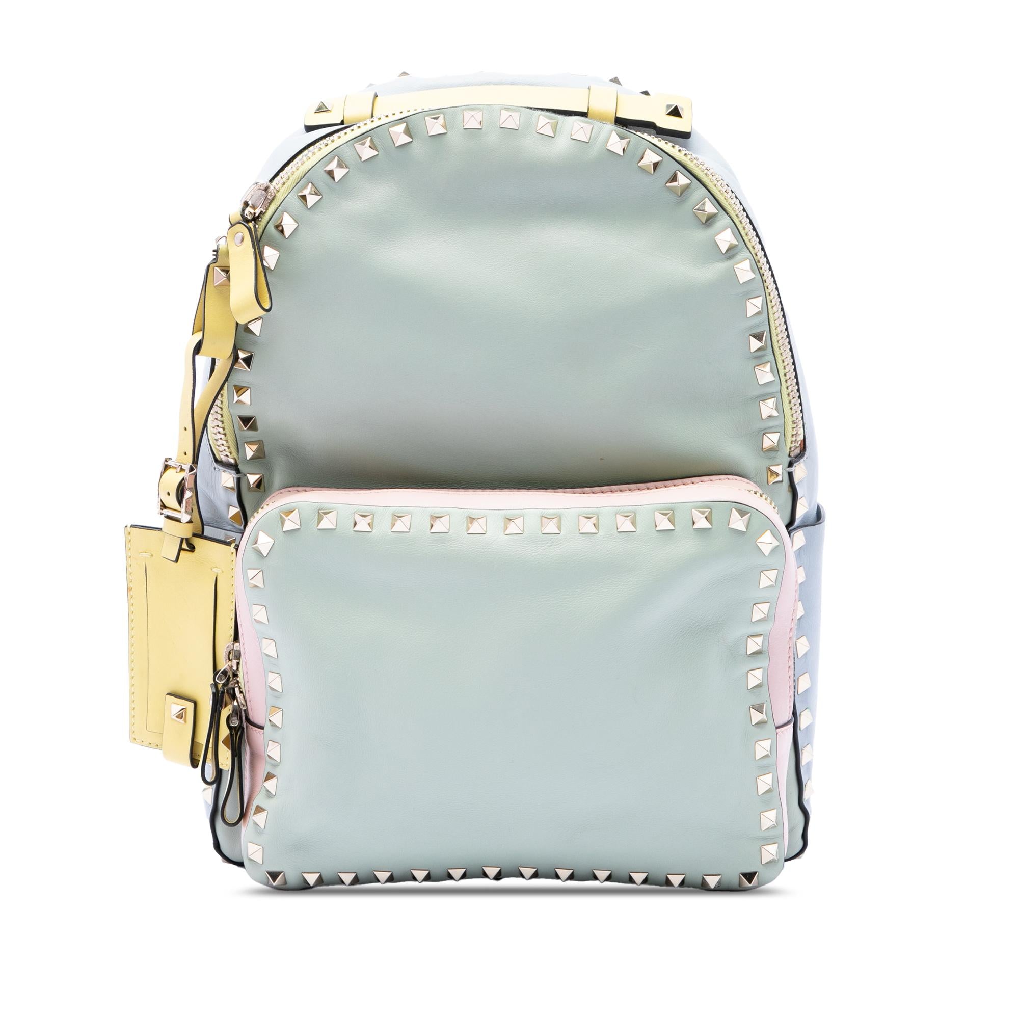 Valentino Medium Calfskin Watercolor Rockstud Backpack