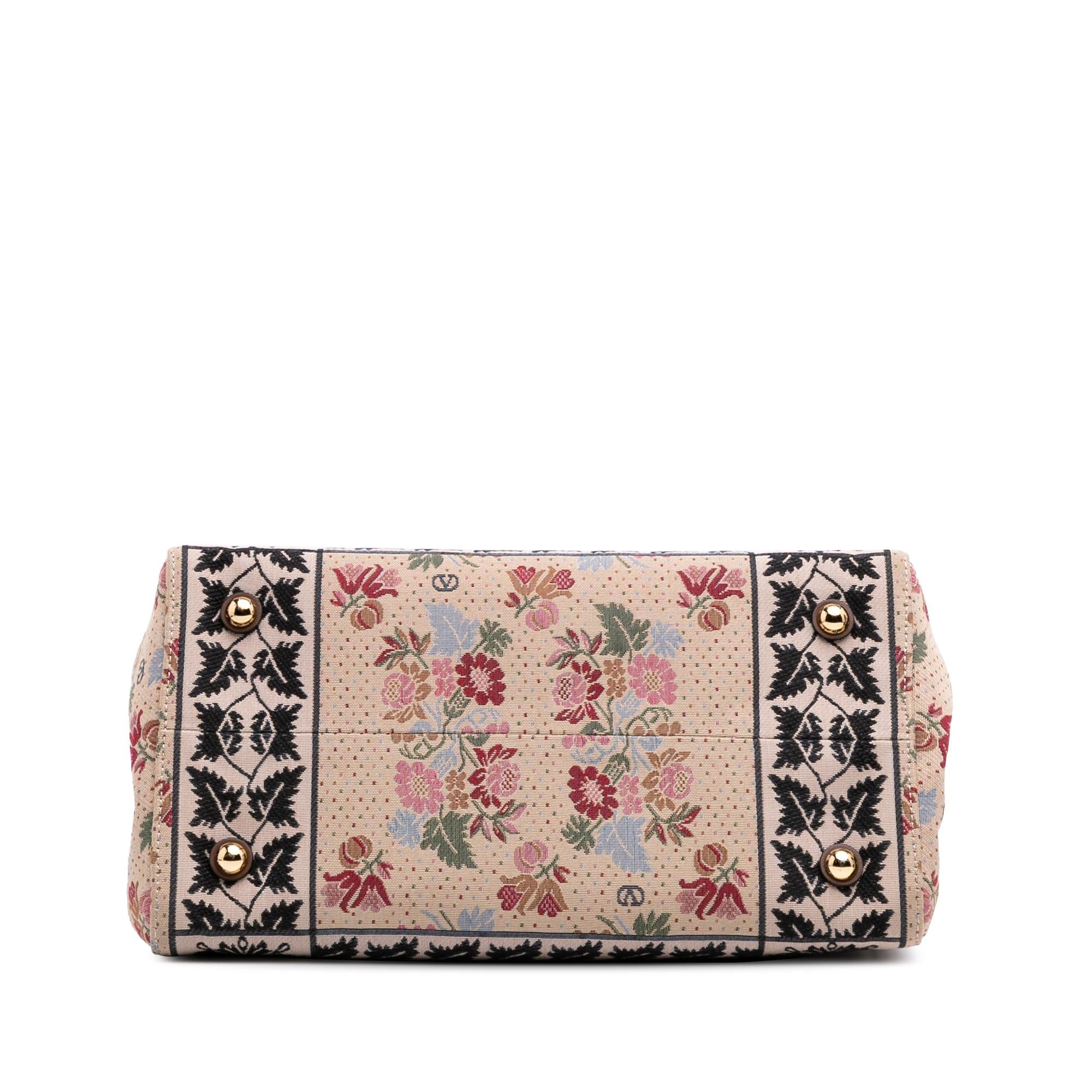 Valentino Medium Canvas Antibes Shopping Bag