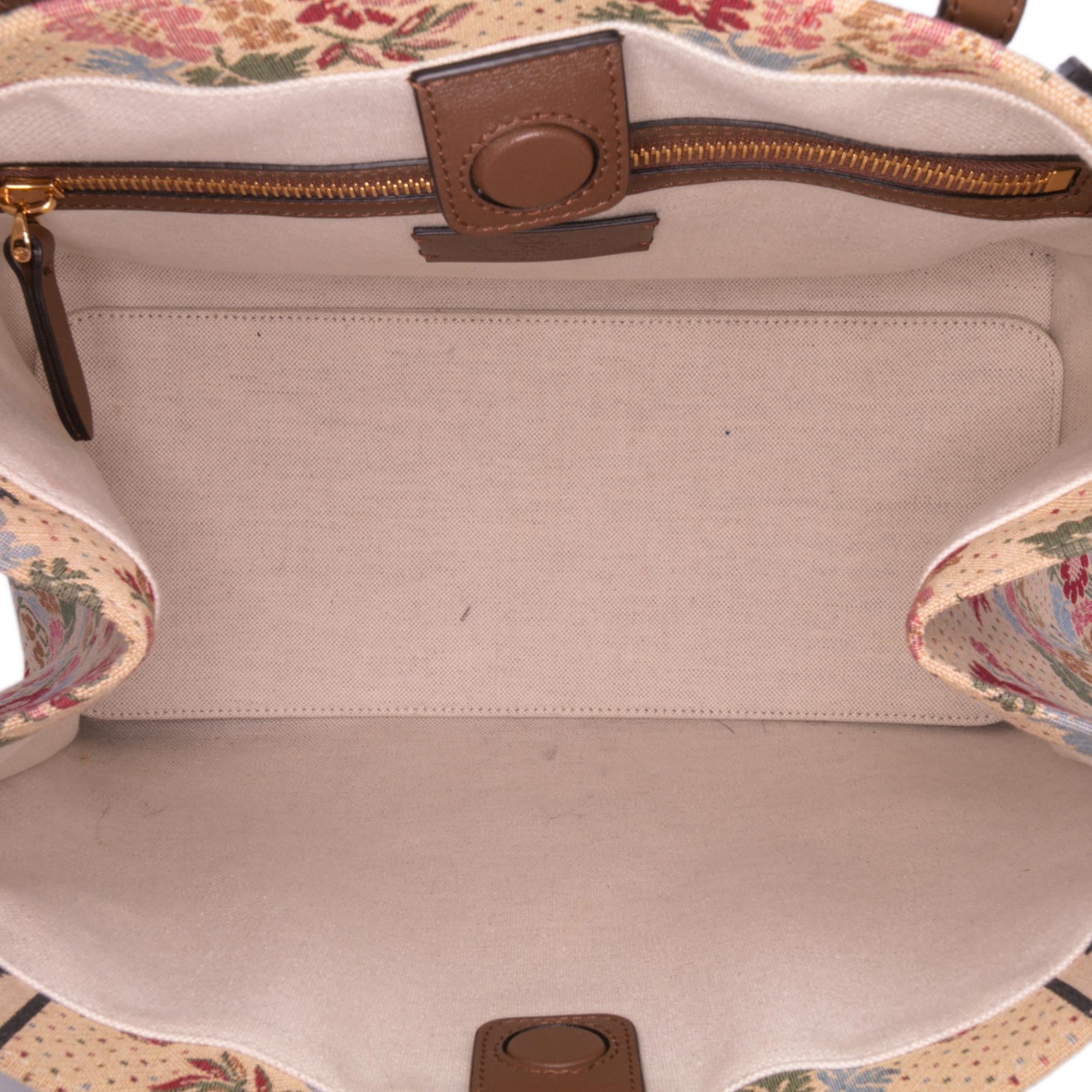 Valentino Medium Canvas Antibes Shopping Bag