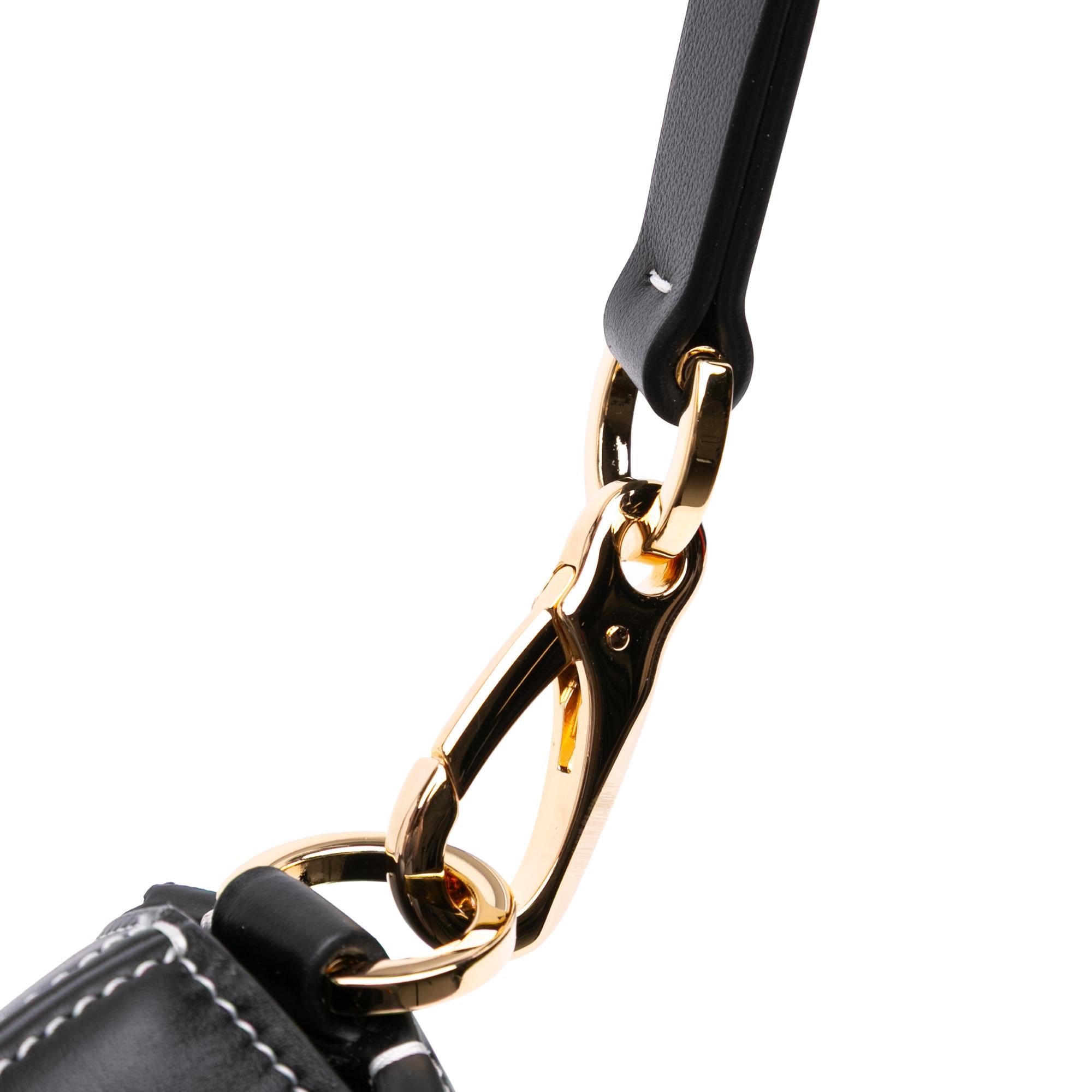 Valentino Medium Leather Ohval Flap Bag