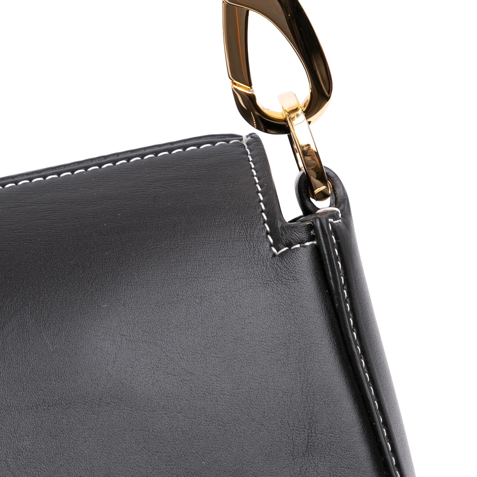 Valentino Medium Leather Ohval Flap Bag