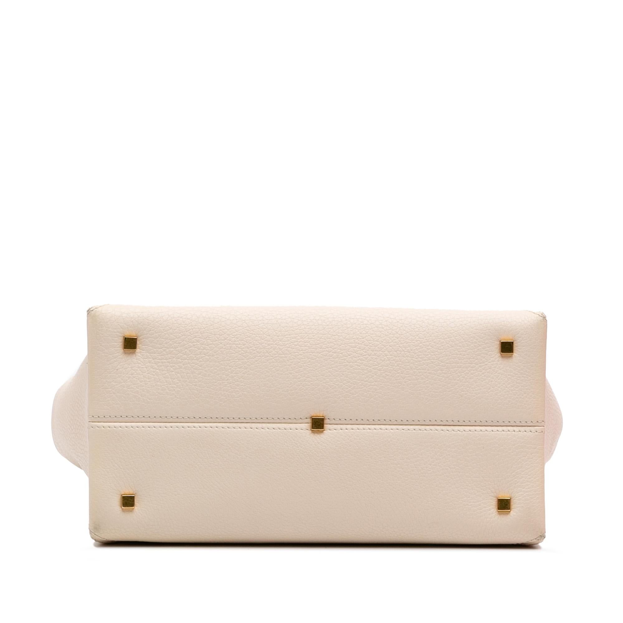 Valentino Medium Leather One Stud Top Handle Bag