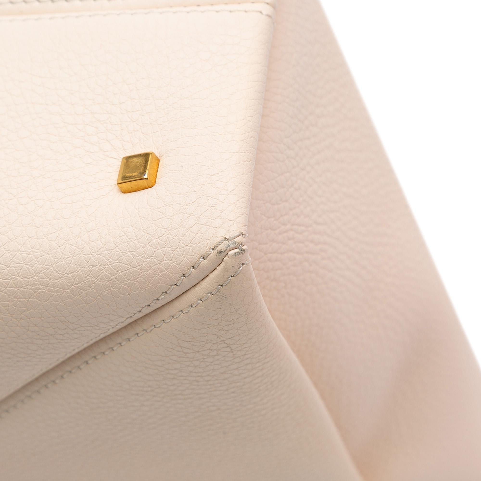 Valentino Medium Leather One Stud Top Handle Bag