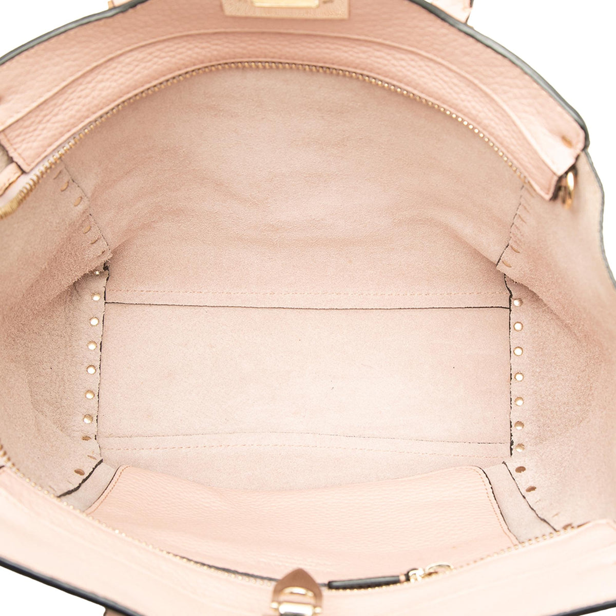 Valentino Medium Leather Rockstud Double Handle Tote