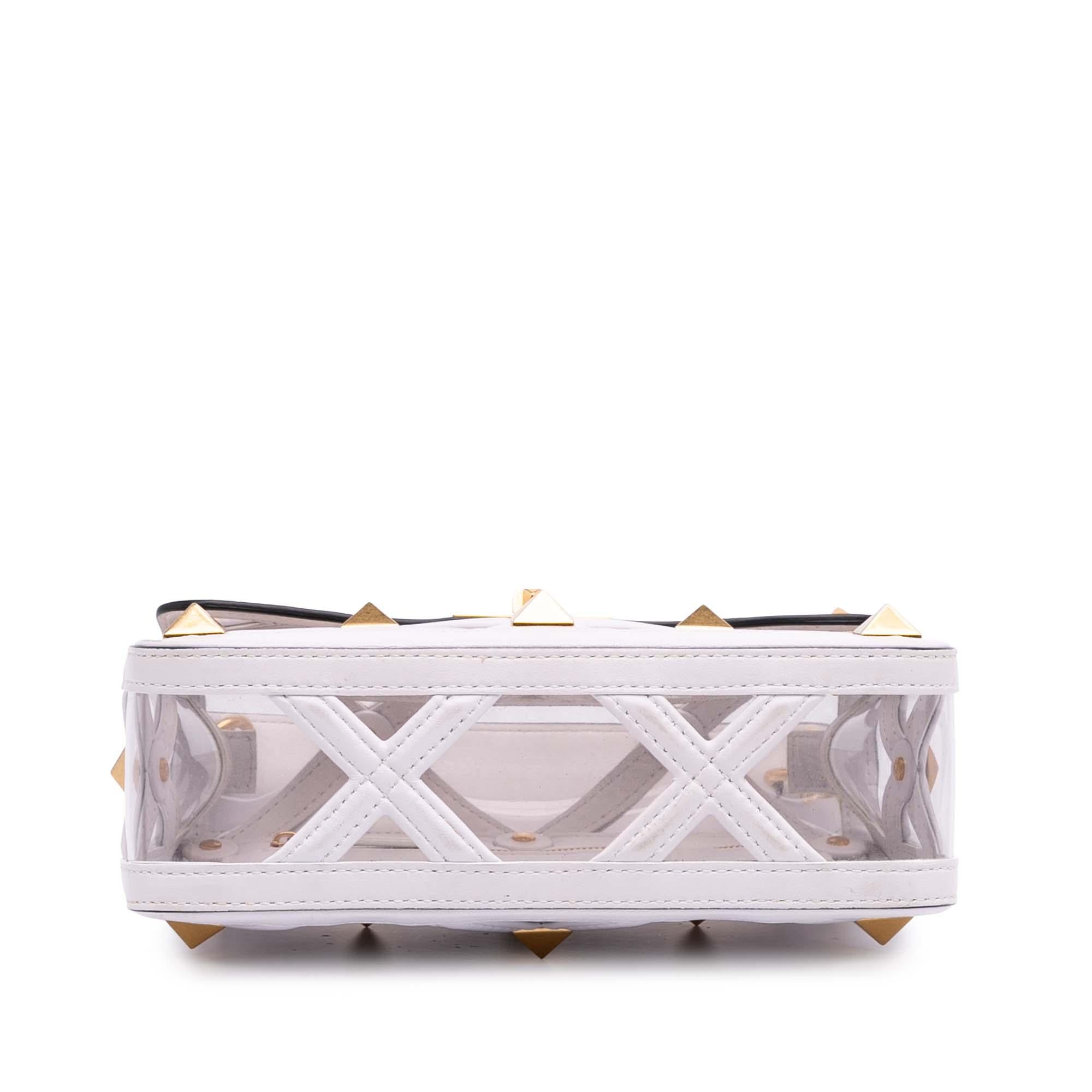 Valentino Medium PVC Roman Stud Satchel
