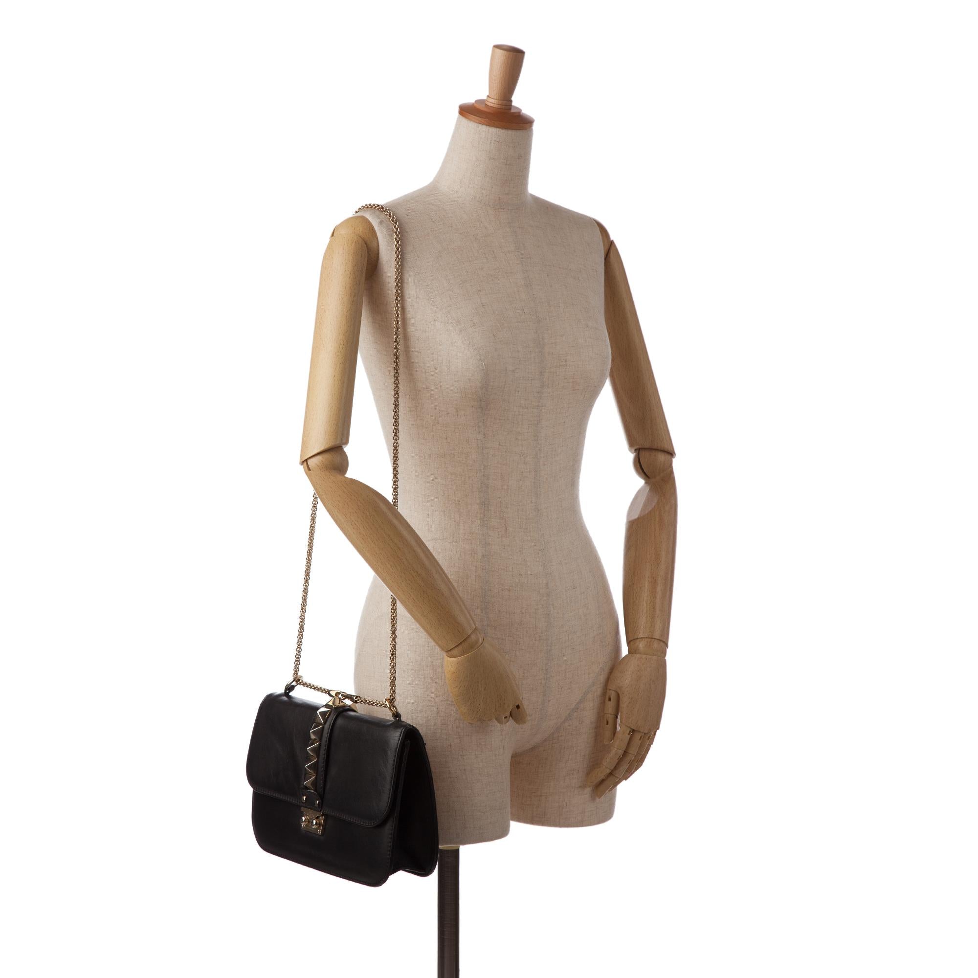 Valentino Medium Rockstud Glam Lock (SHG-Bh4YWZ)