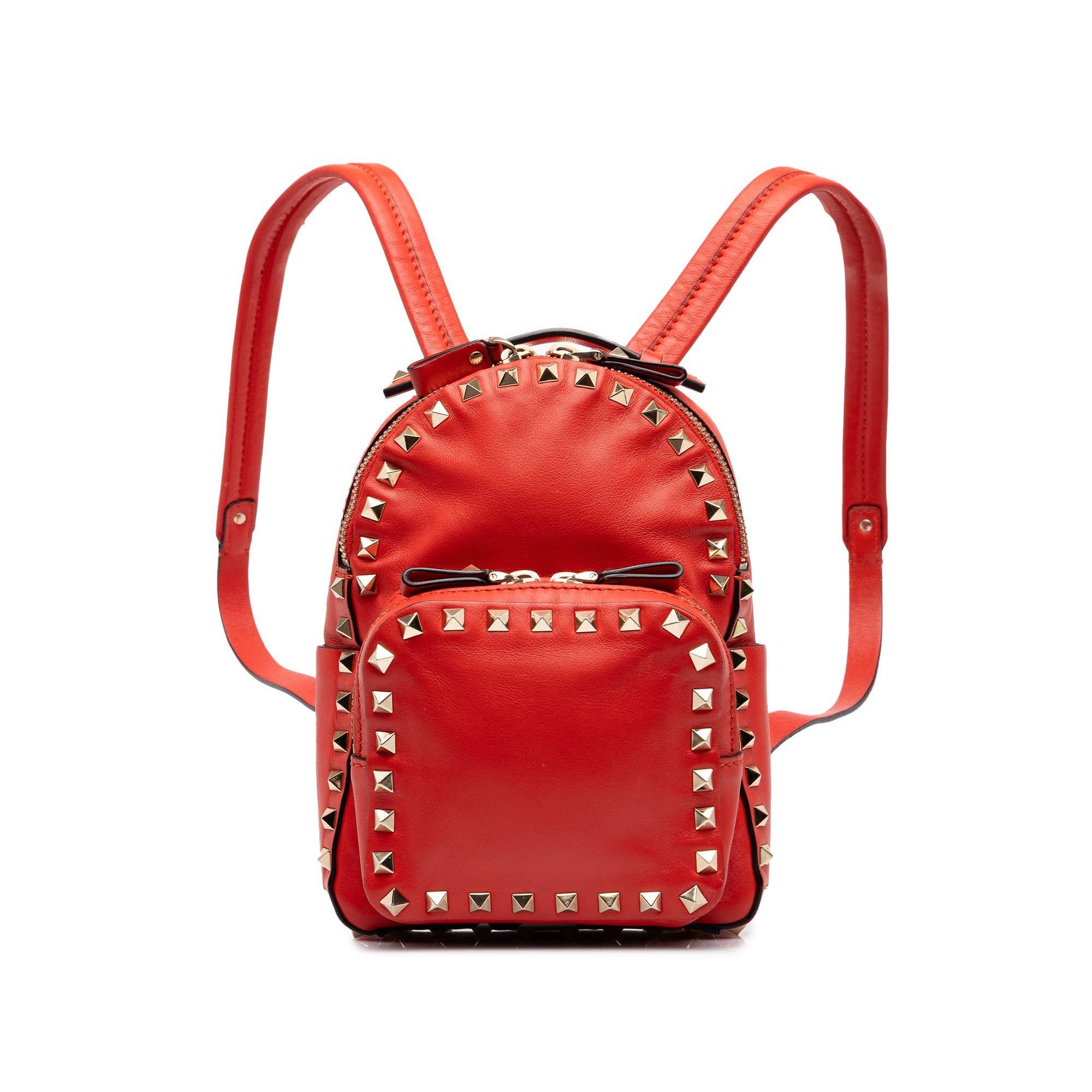 Valentino Mini Calfskin Rockstud Backpack