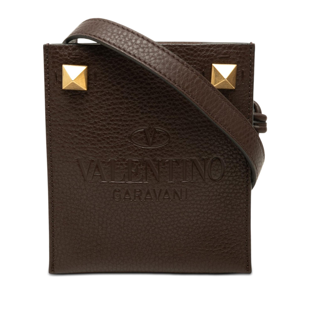 Valentino Mini Grained Calfskin Rockstud Identity Crossbody