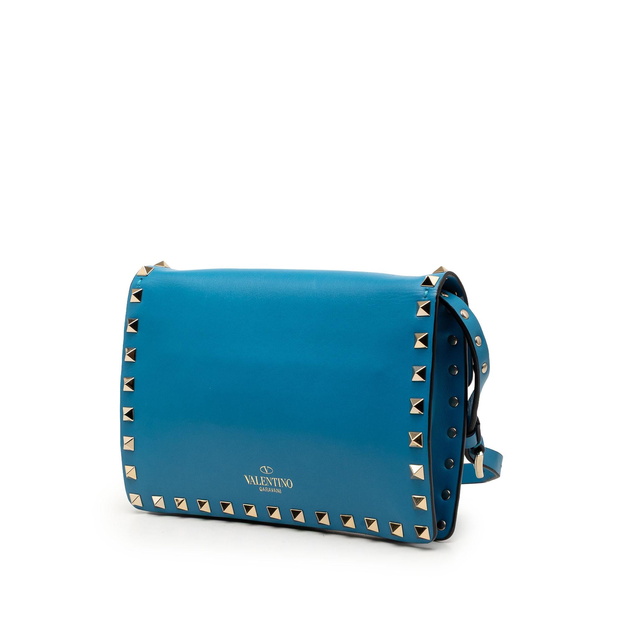 Valentino Mini Leather Rockstud Flap Crossbody