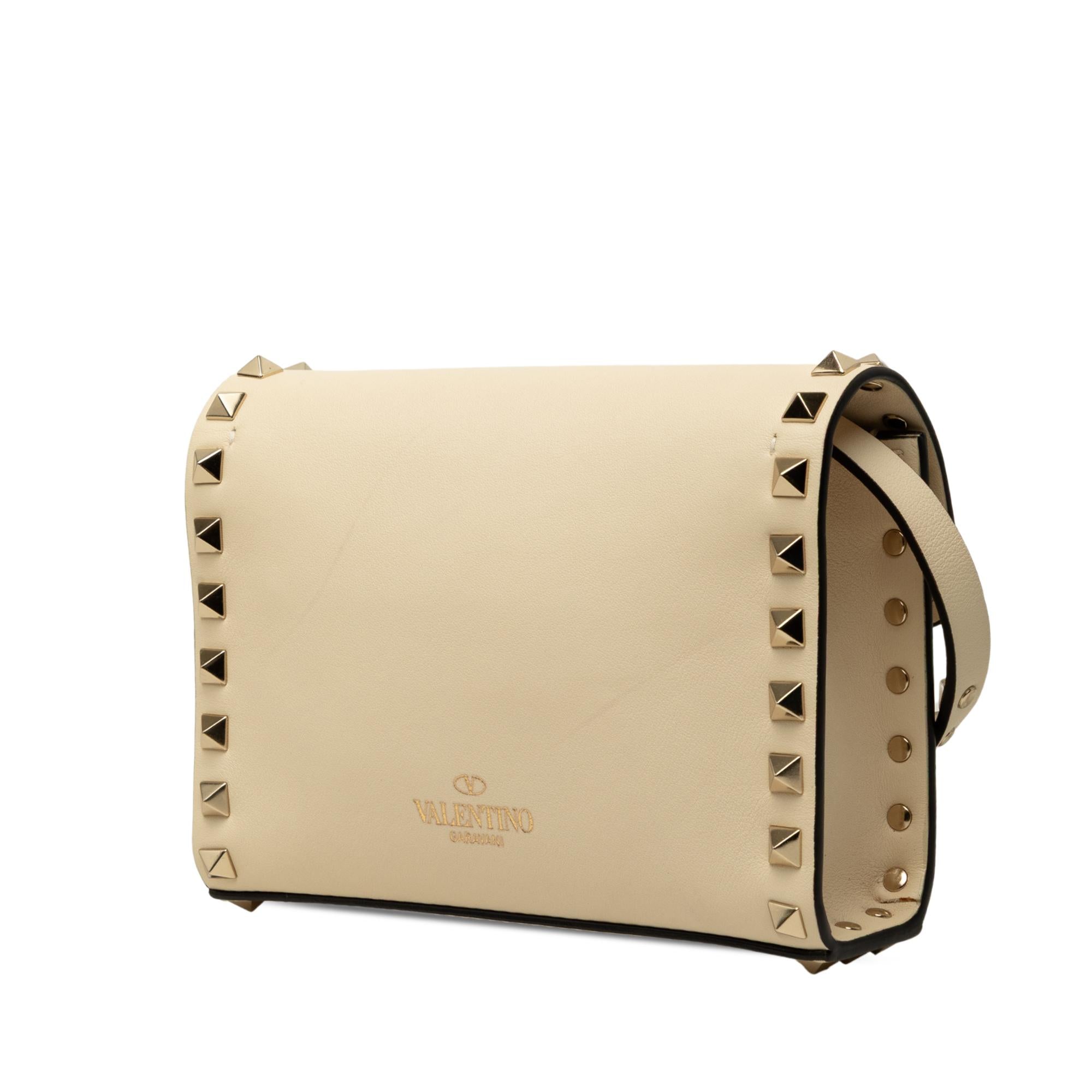Valentino Mini Leather Rockstud Flap Crossbody