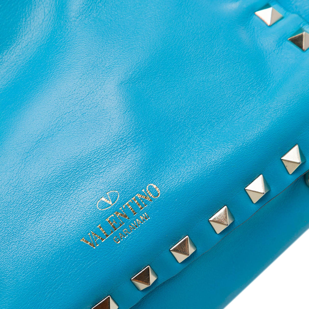 Valentino Mini Leather Rockstud Trapeze Satchel