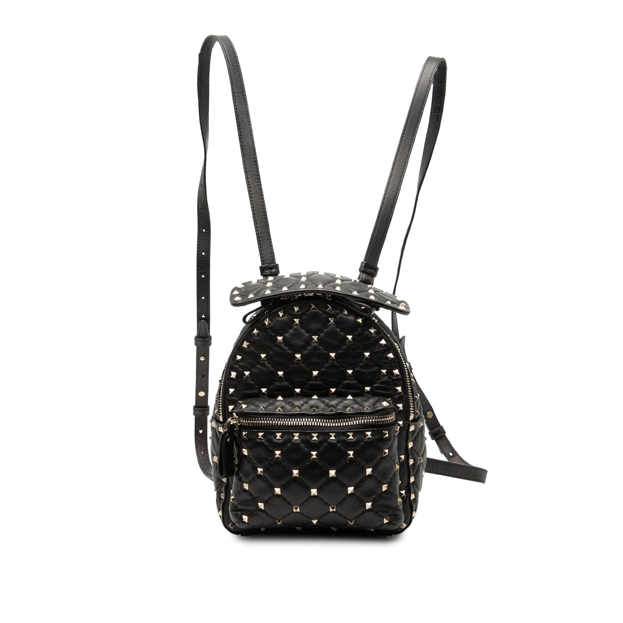 Valentino Mini Nappa Rockstud Spike Backpack
