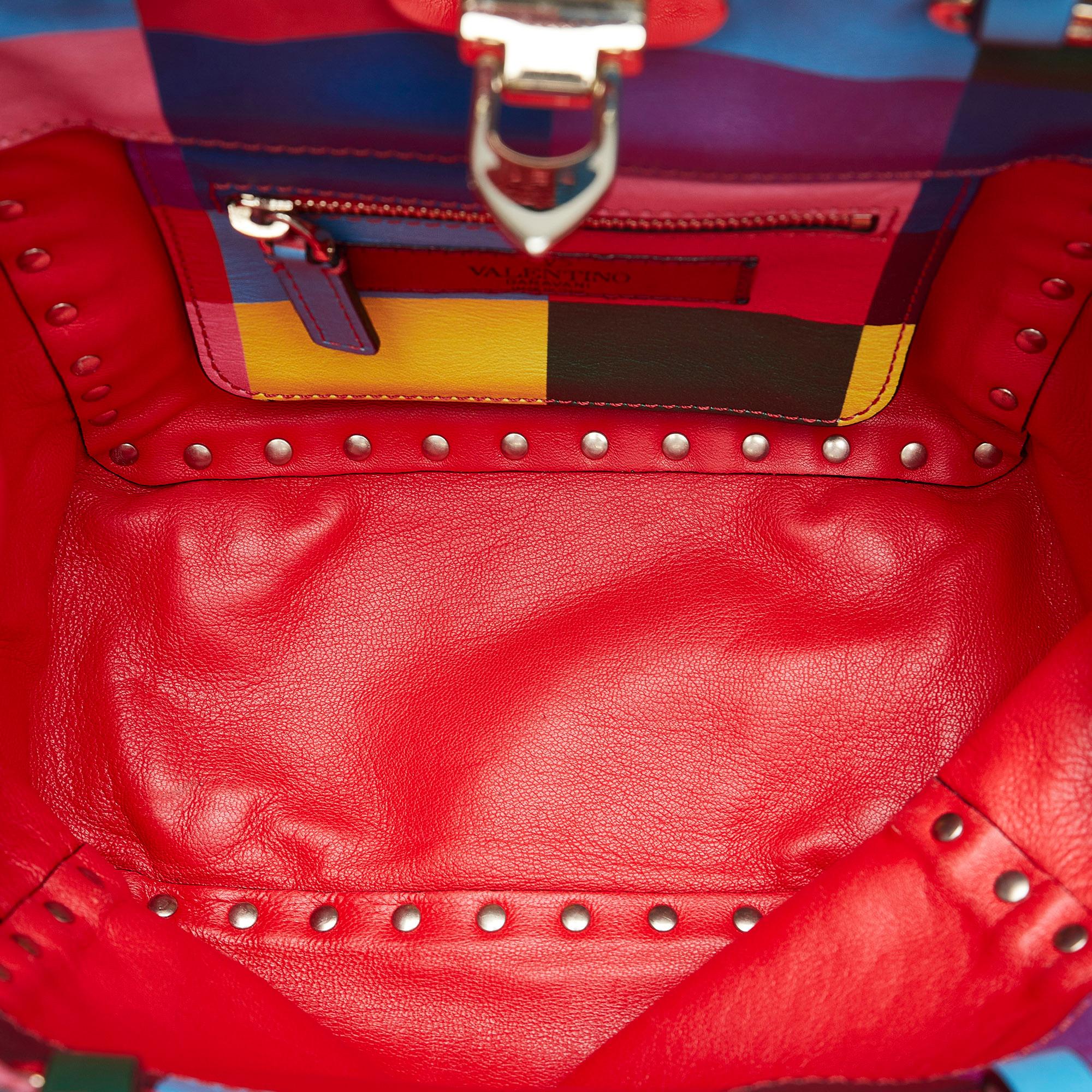 Valentino Mini Rockstud Rainbow Satchel (SHG-nmwp6g)