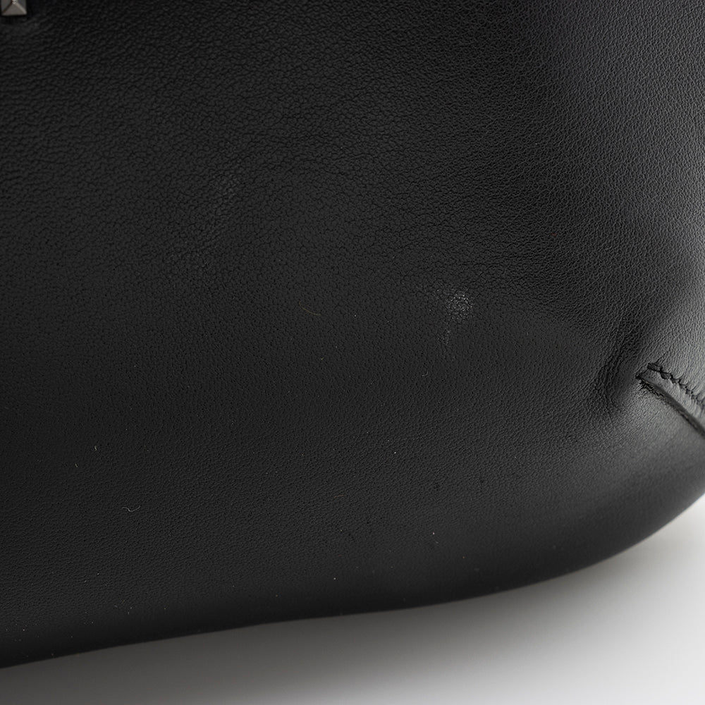 Valentino Nappa Leather Atelier 04 Rouches Edition Ruffle Small Hobo (SHF-22179)