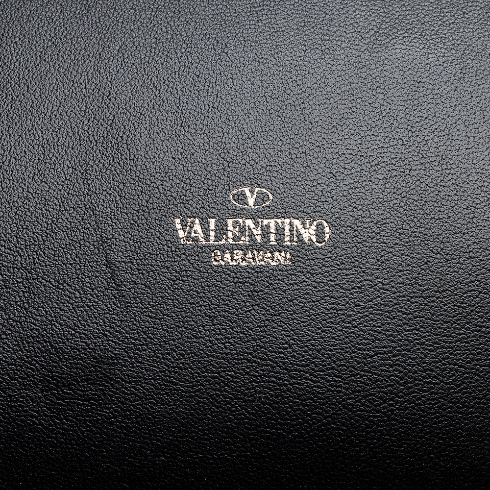 Valentino Nappa Leather Atelier 04 Rouches Edition Ruffle Small Hobo (SHF-22179)