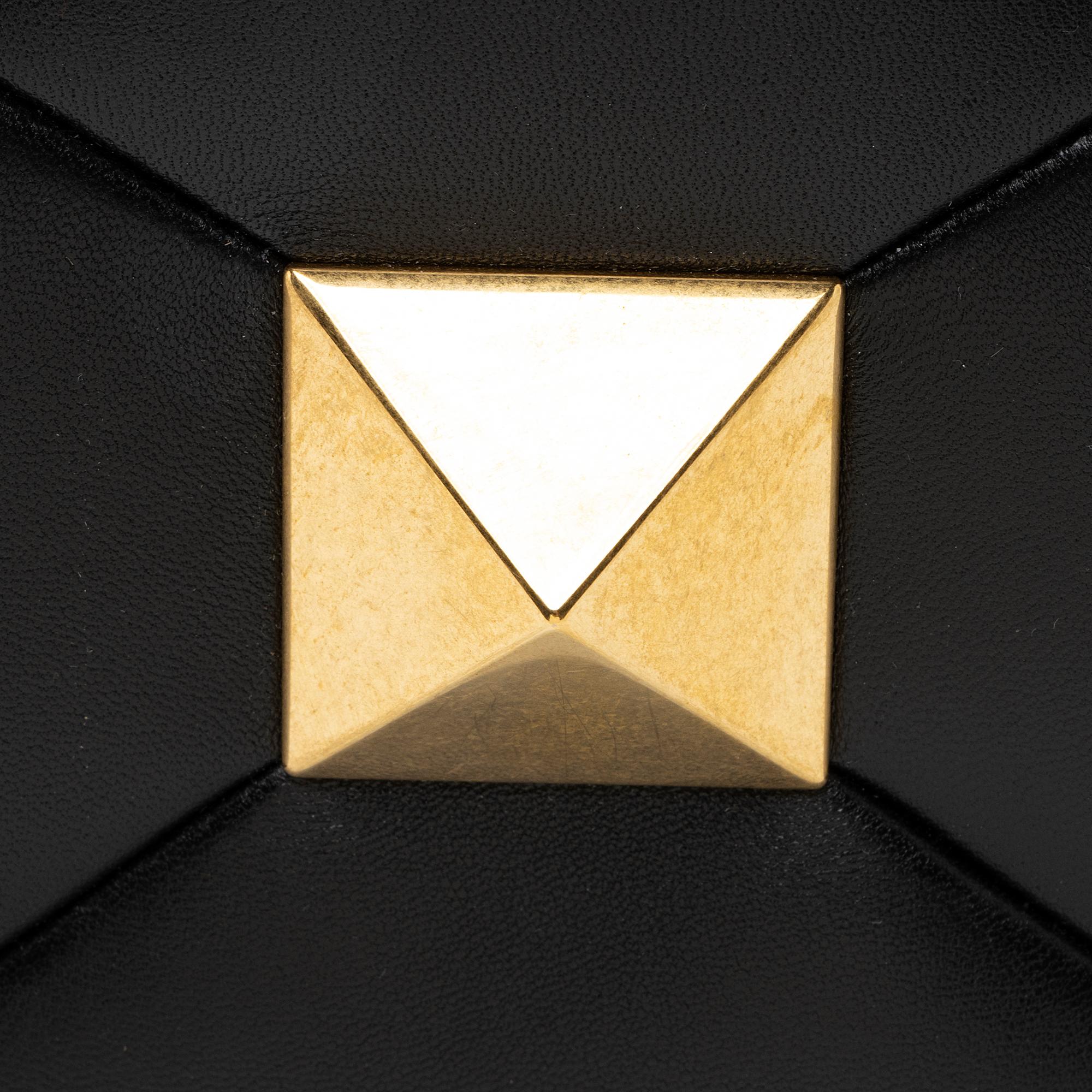 Valentino Nappa Leather One Stud Small Tote (SHF-22201)