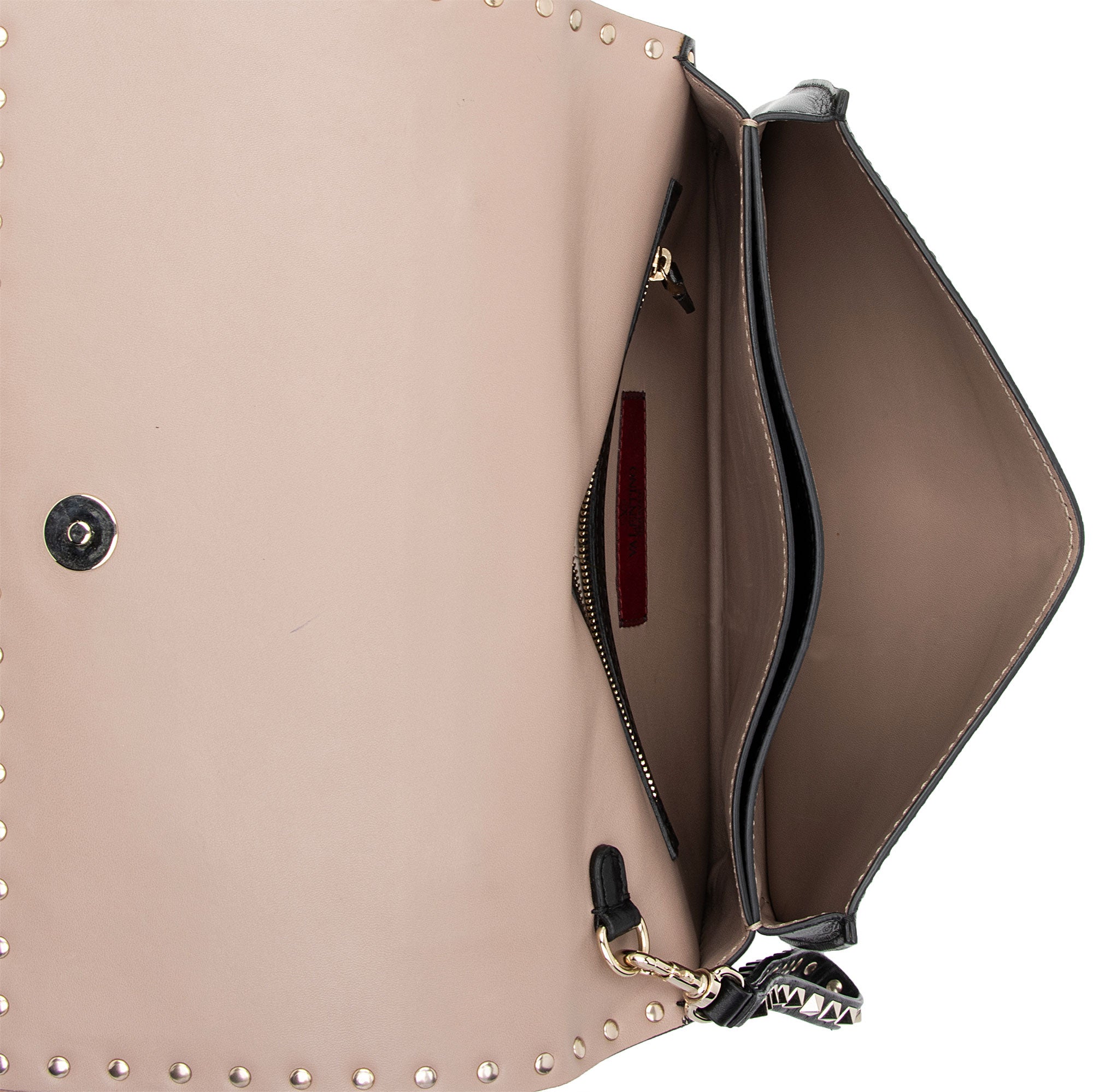 Valentino Nappa Leather Rockstud Clutch (SHF-5IeHFc)