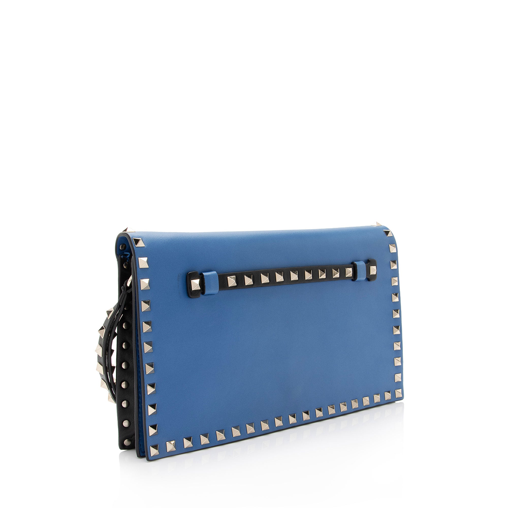 Valentino Nappa Leather Rockstud Clutch (SHF-OZj4Np)