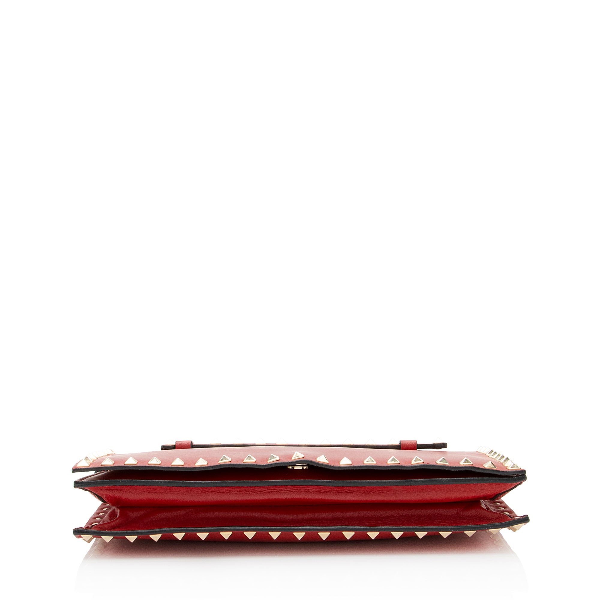 Valentino Nappa Leather Rockstud Clutch (SHF-yg8XLj)