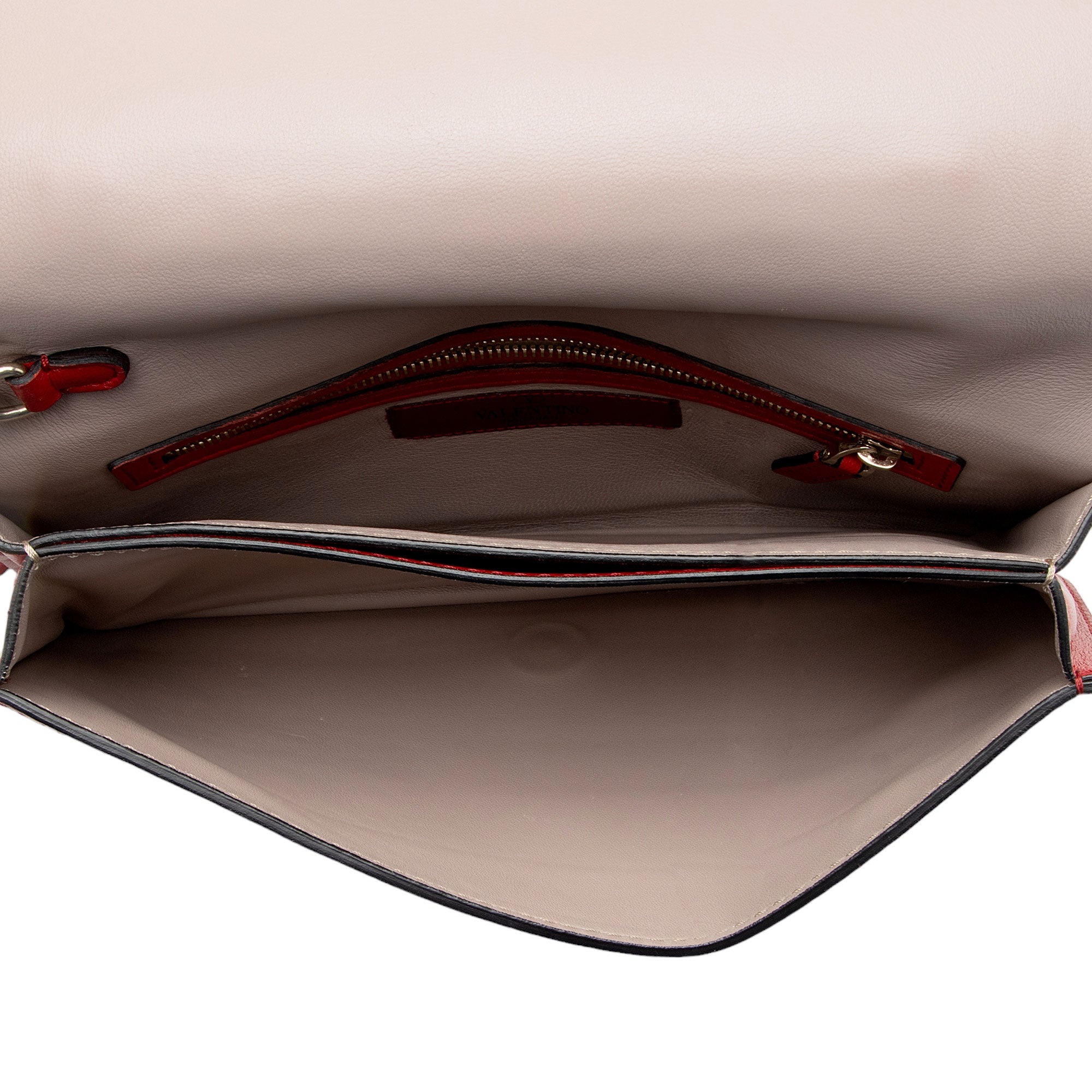 Valentino Nappa Leather Rockstud Clutch (SHF-yg8XLj)