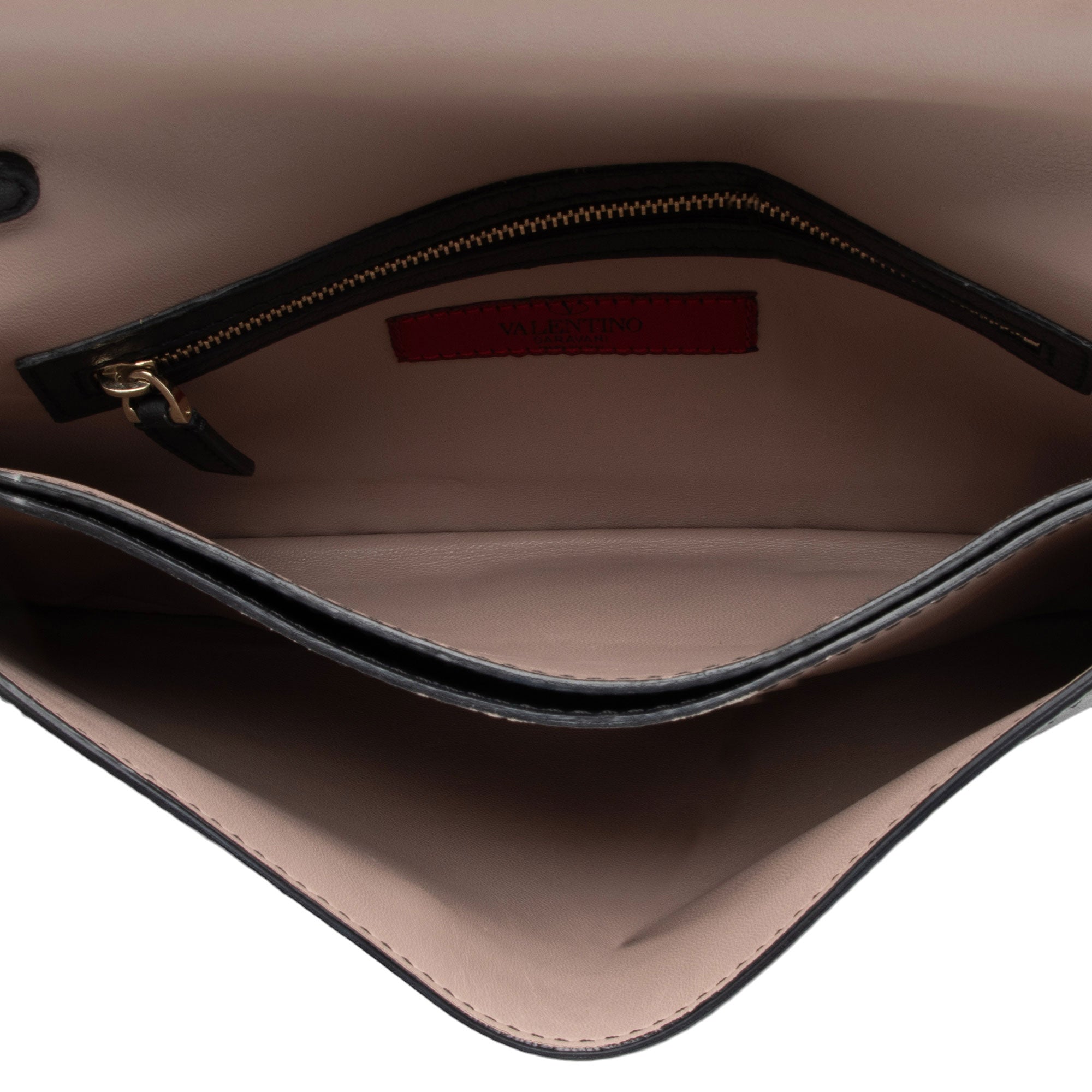 Valentino Nappa Leather Rockstud Clutch (SHF-RoJnJH)