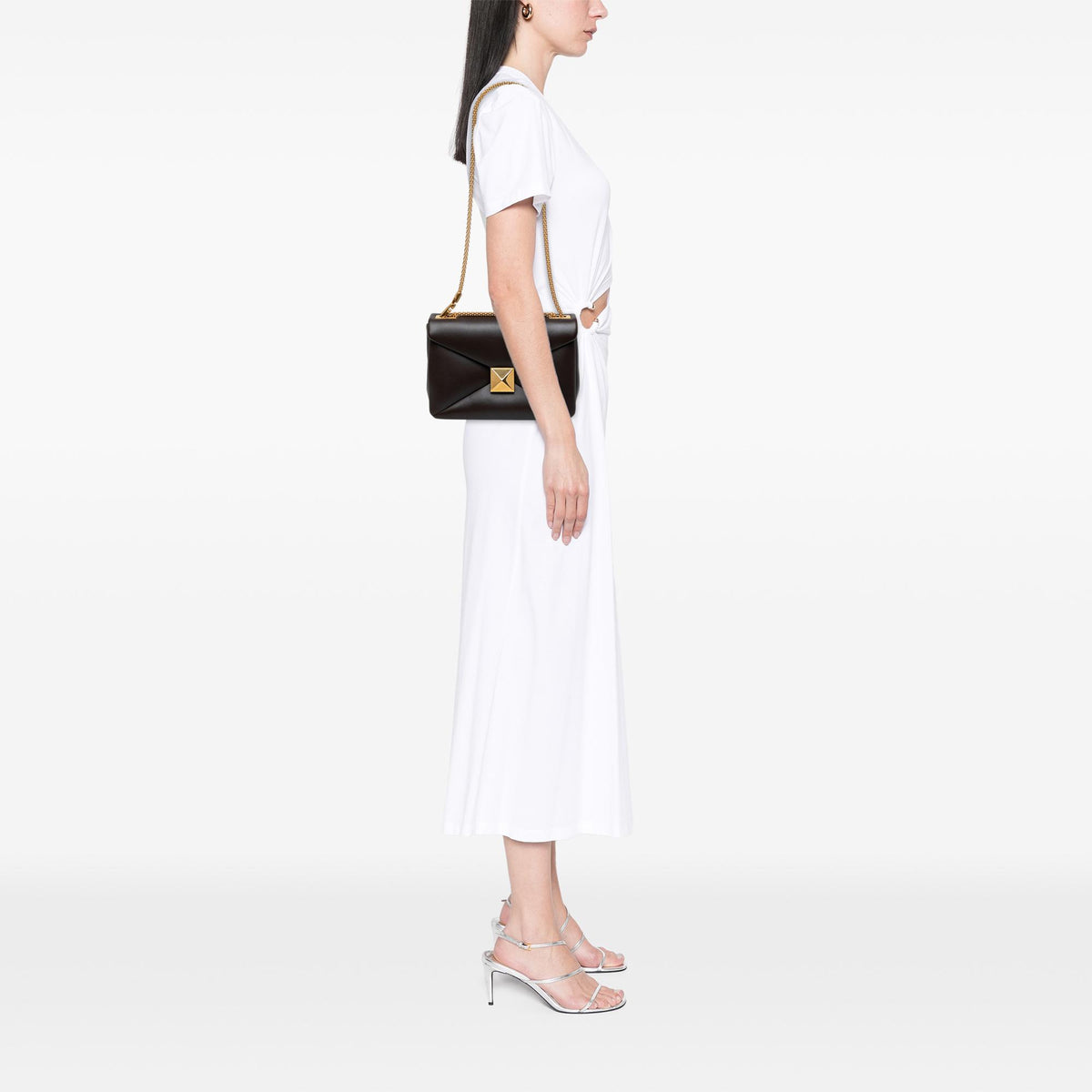 Valentino Nappa One Stud Chain Crossbody