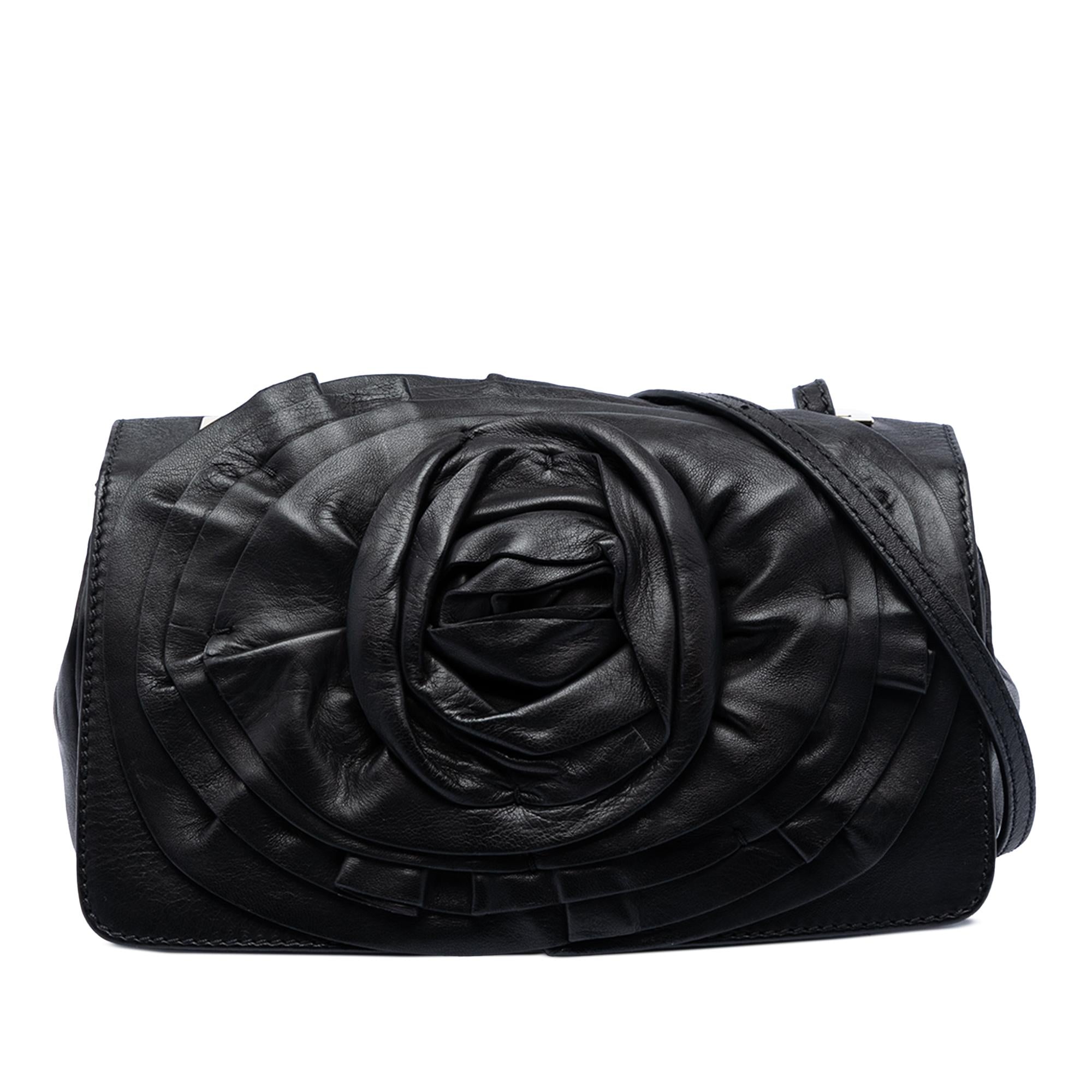 Valentino Nappa Petale Rose Shoulder Bag