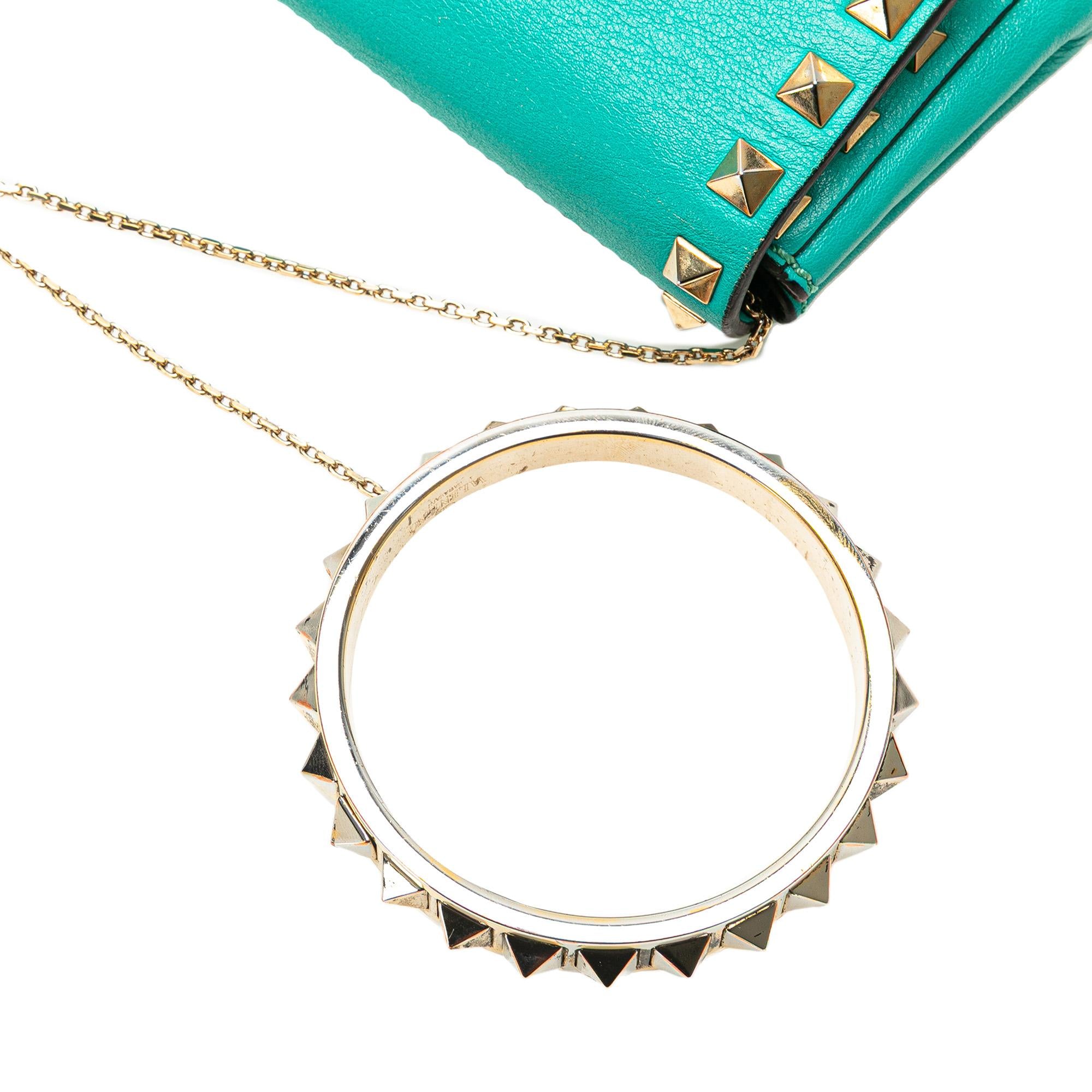 Valentino Nappa Rockstud Bangle Clutch