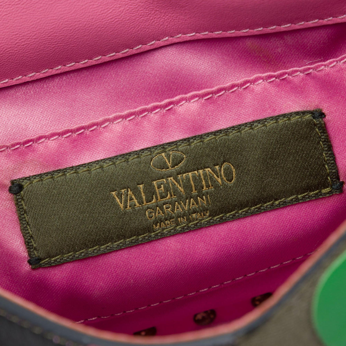 Valentino Nappa and Canvas Camouflage Rockstud Flap Crossbody