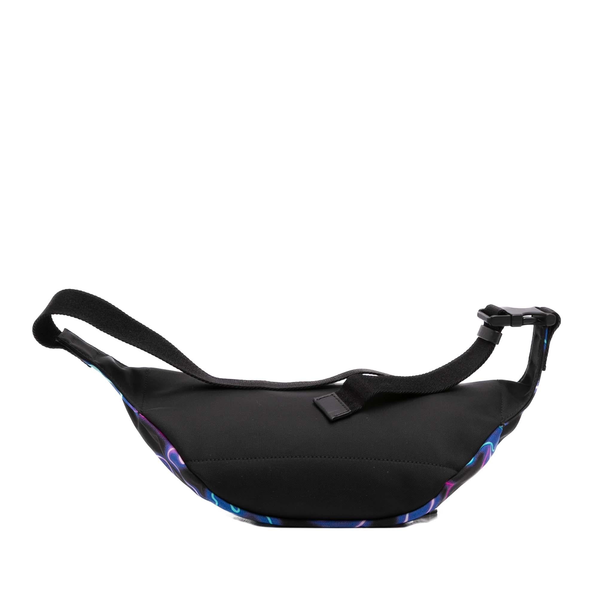 Valentino Nylon VLTN Neon Camouflage Print Belt Bag