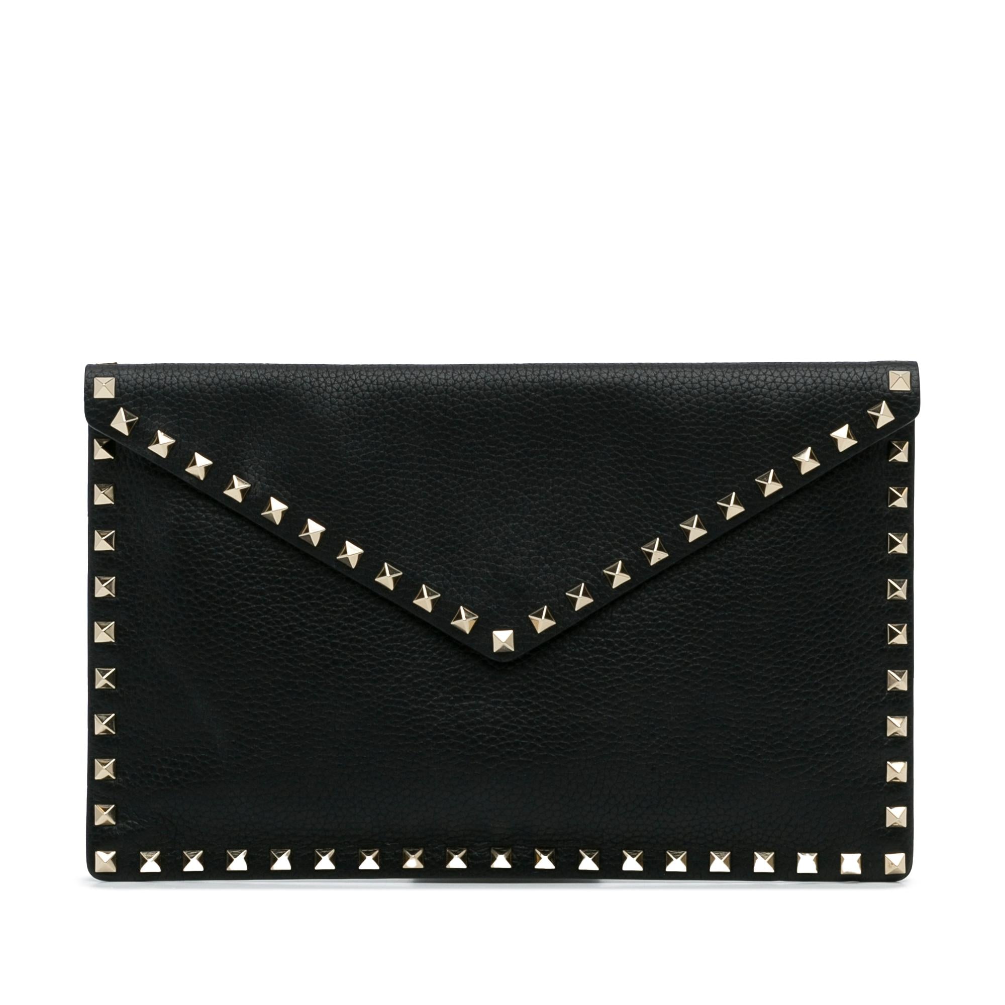 Valentino Rockstud Envelope Clutch (SHG-WRYlo8)
