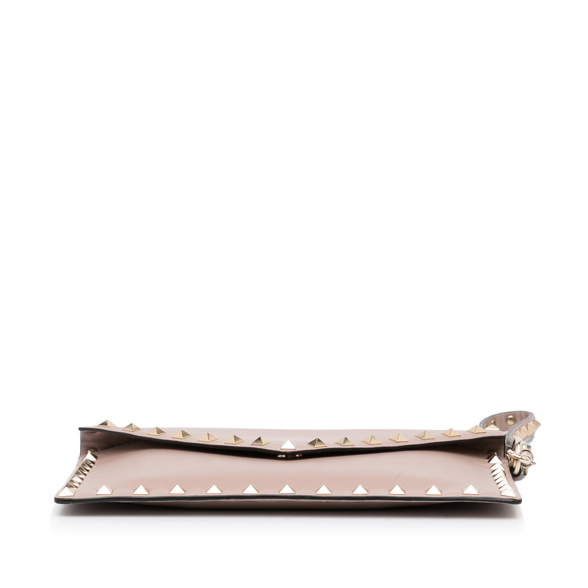 Valentino Rockstud Flat Envelope Clutch (SHG-H7XDm5)