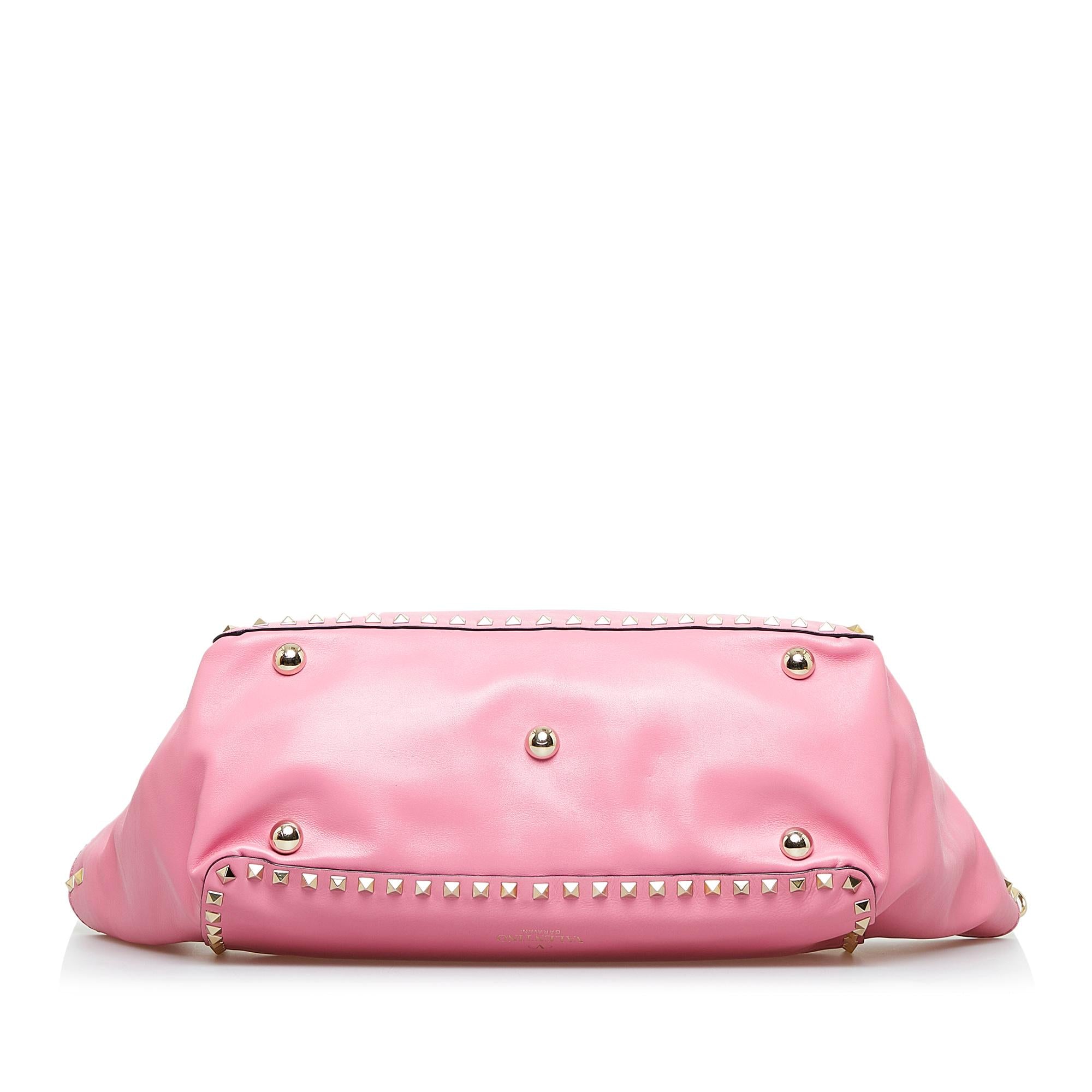 Valentino Rockstud Leather Satchel (SHG-KXZFp9)