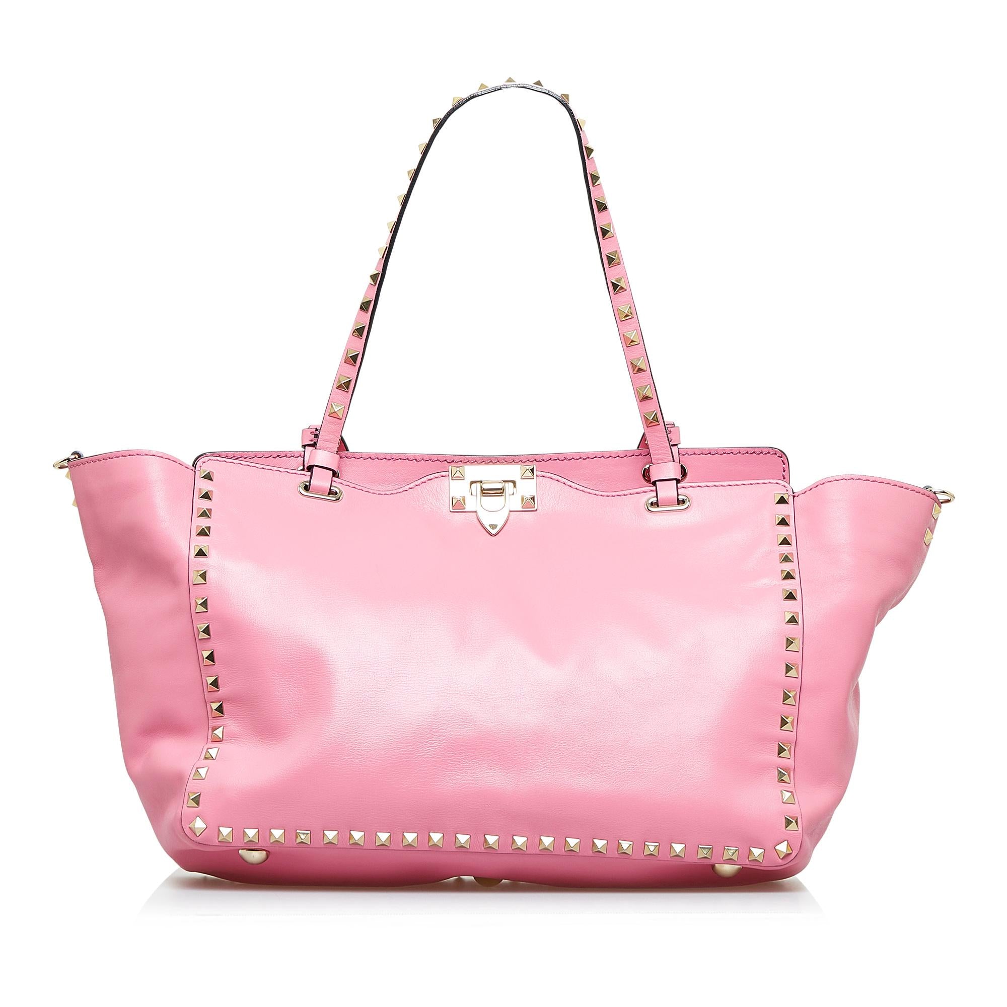 Valentino Rockstud Leather Satchel (SHG-KXZFp9)