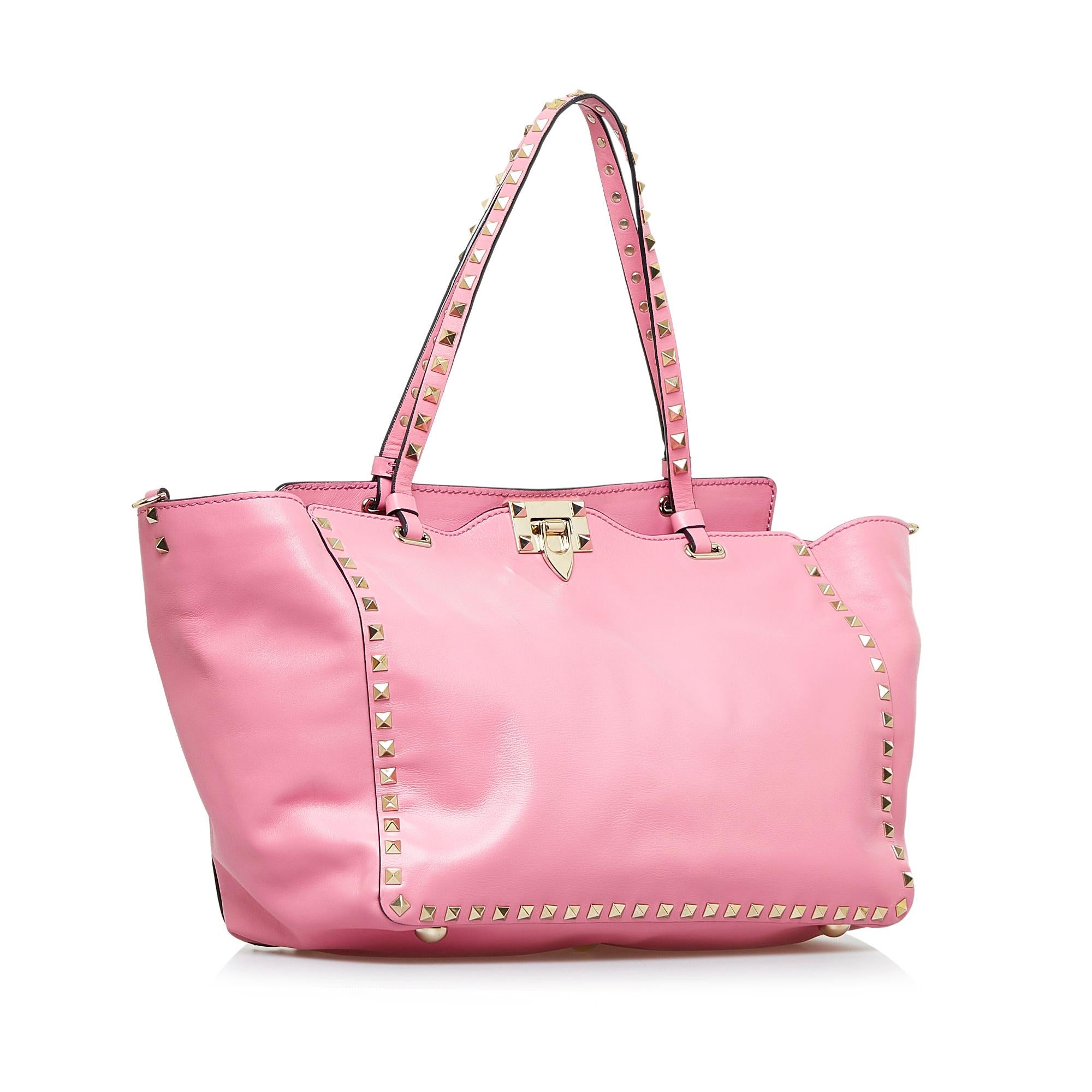 Valentino Rockstud Leather Satchel (SHG-KXZFp9)