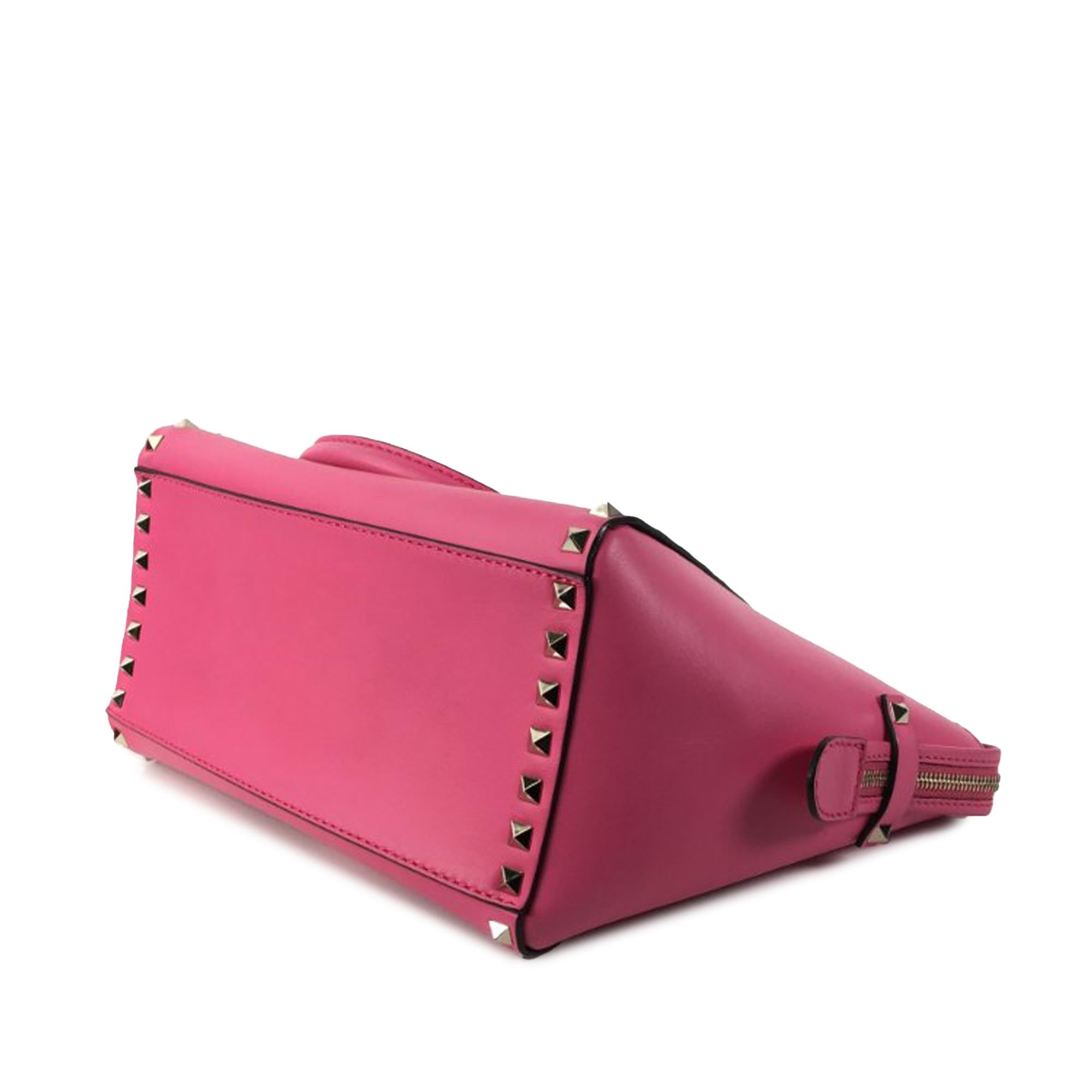 Valentino Rockstud Leather Satchel (SHG-C0c2Xn)