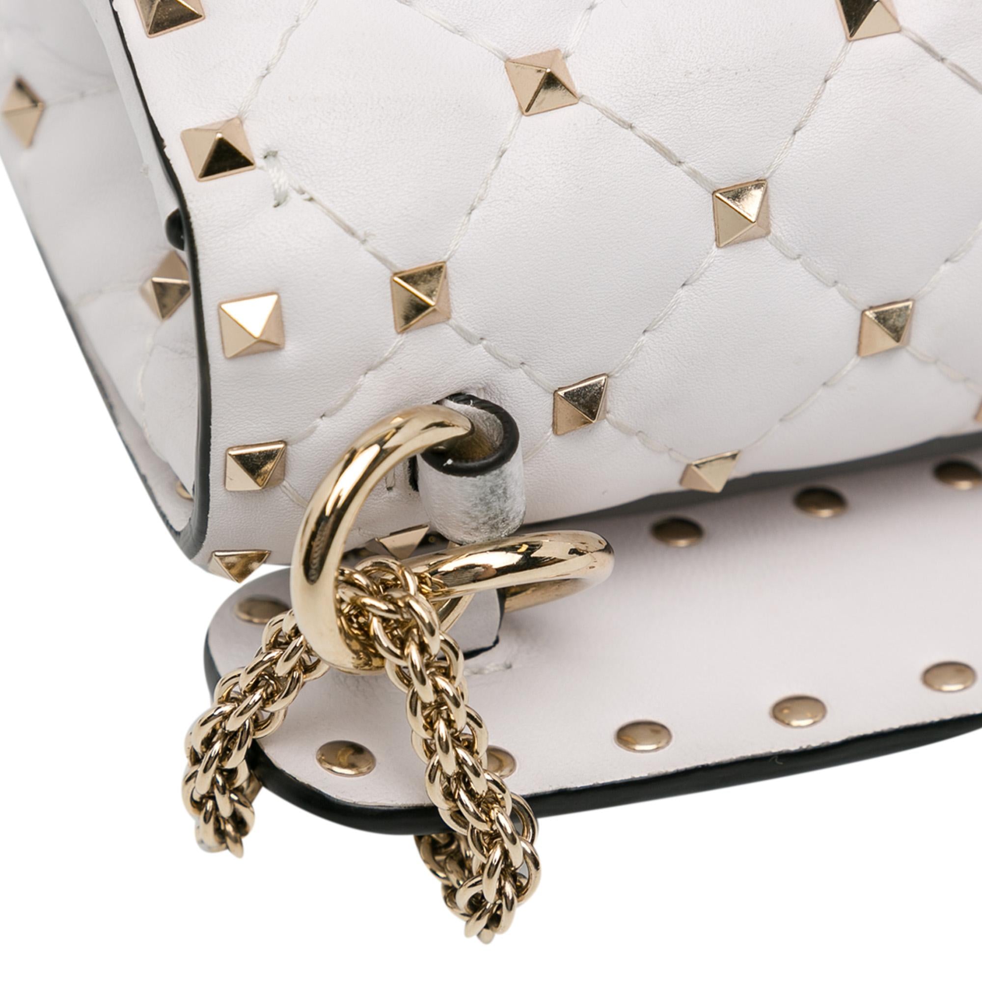 Valentino Rockstud Spike VLTN Leather Satchel (SHG-oob5iv)
