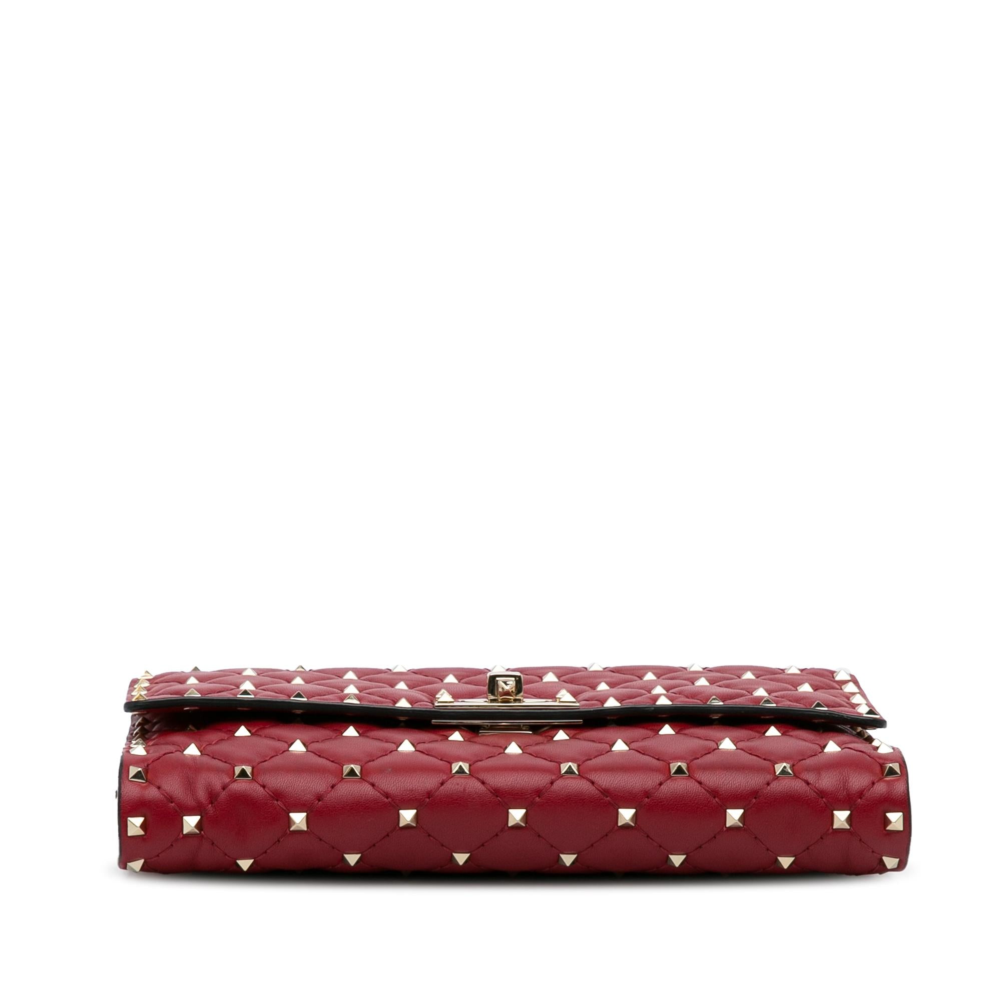 Valentino Rockstud Spike Wallet on Chain (SHG-d2Jbja)