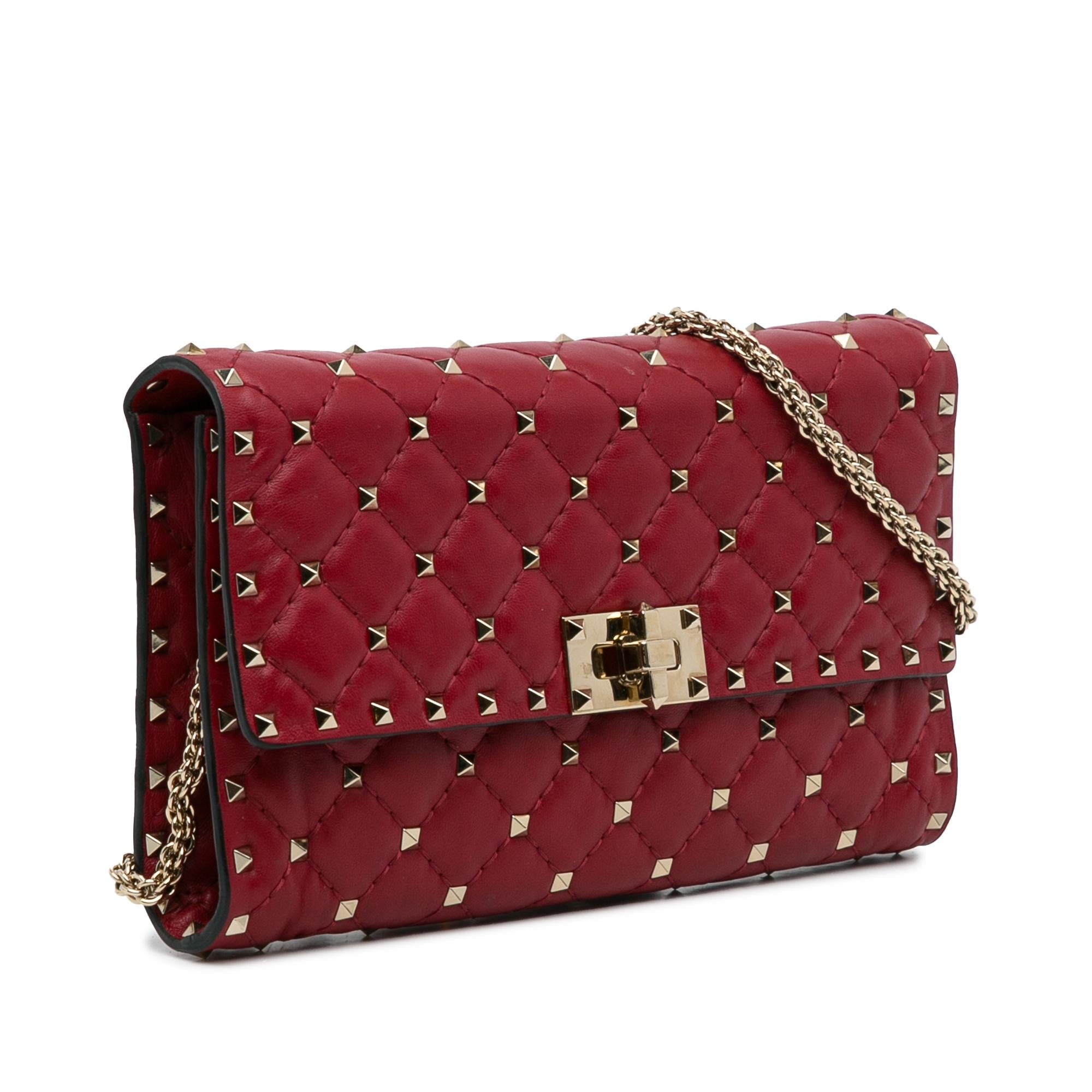 Valentino Rockstud Spike Wallet on Chain (SHG-d2Jbja)