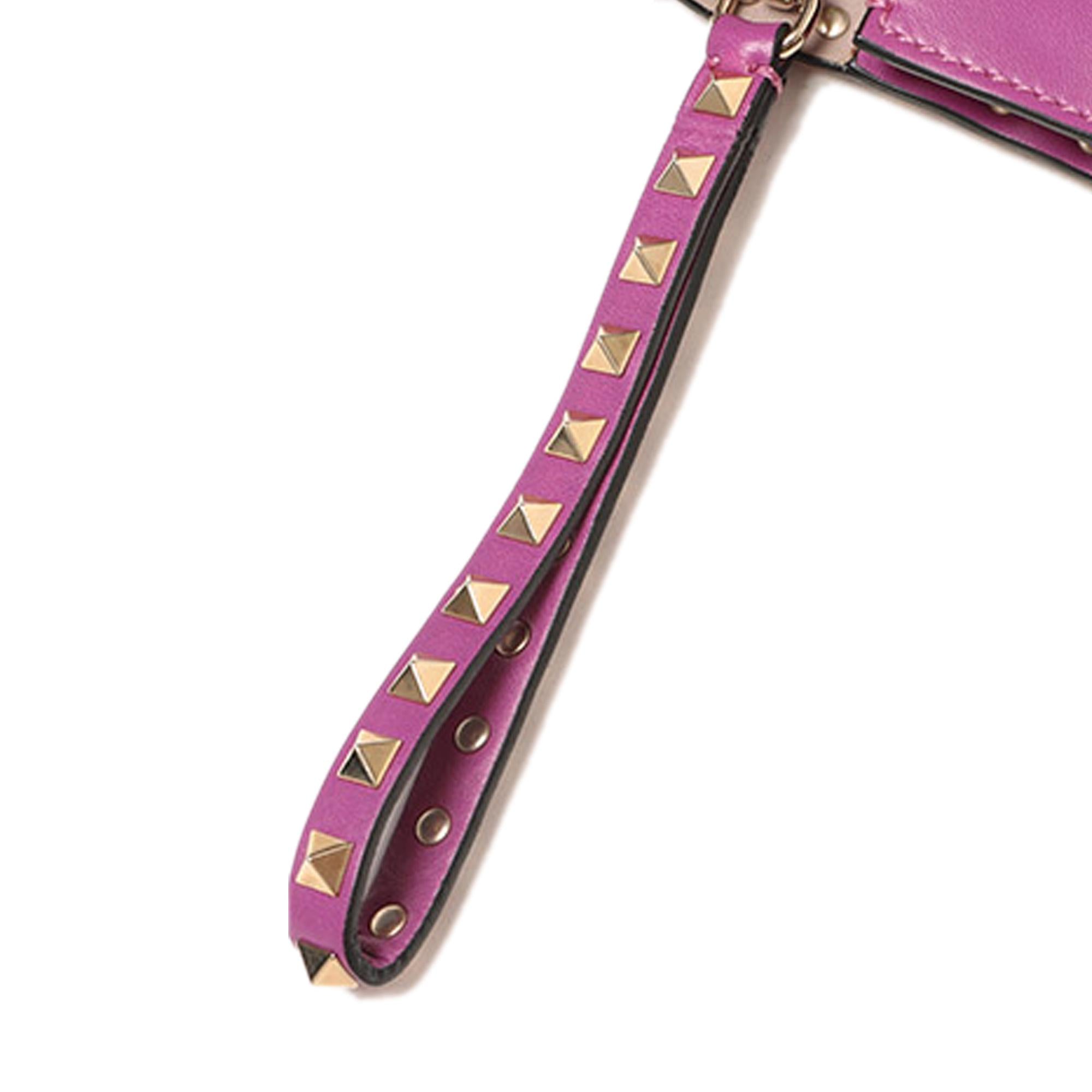 Valentino Rockstud Wristlet Clutch (SHG-Mh71mn)