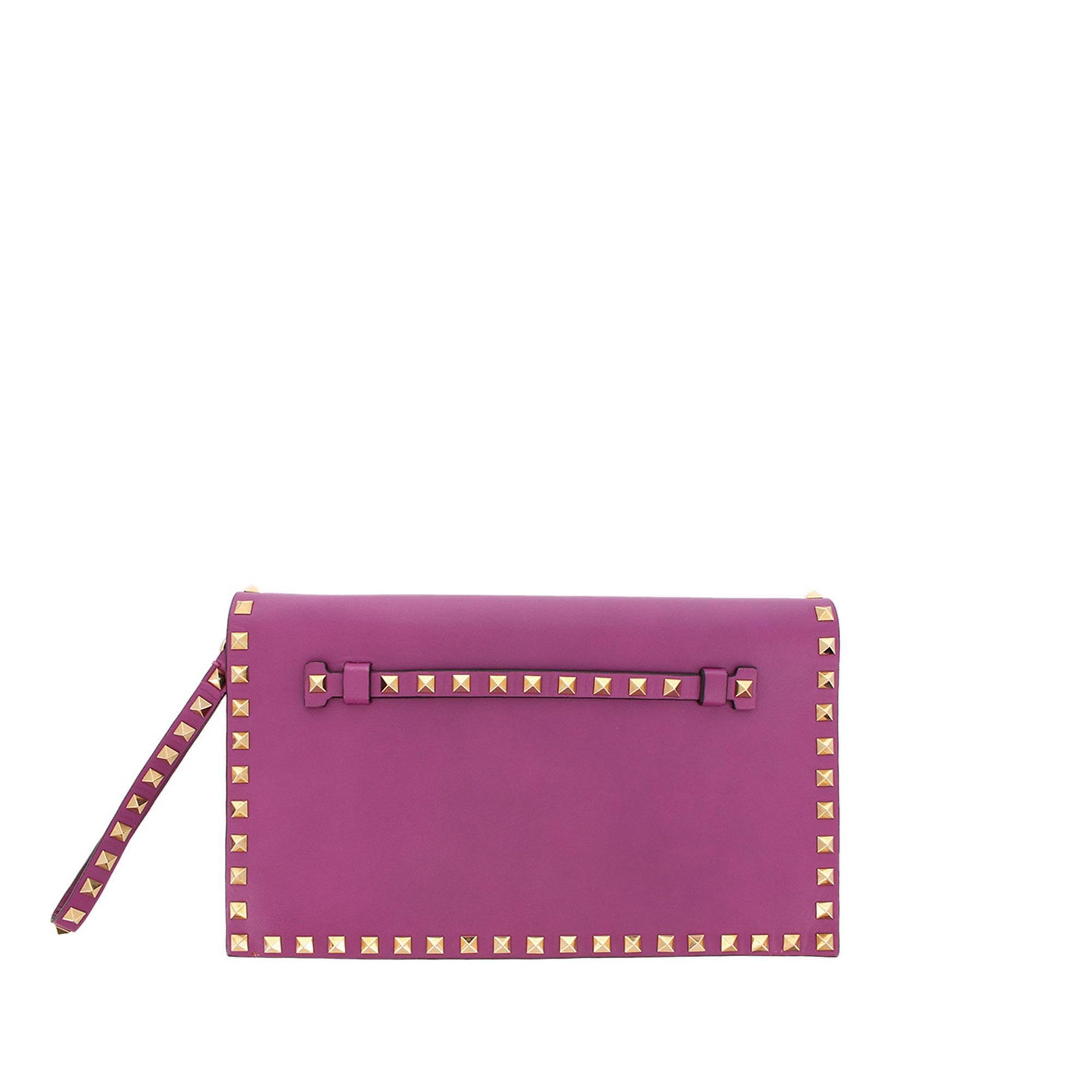 Valentino Rockstud Wristlet Clutch (SHG-Mh71mn)