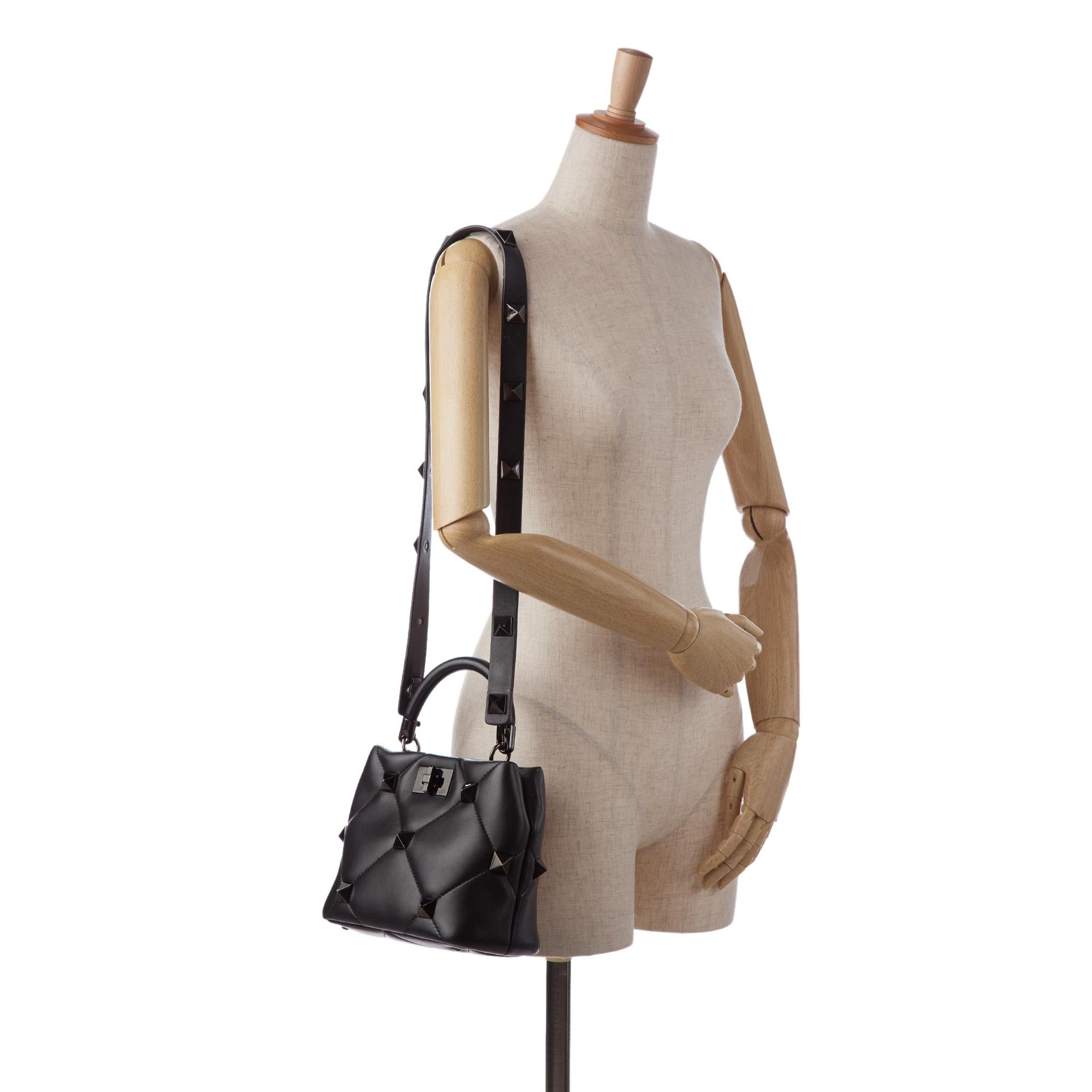 Valentino Roman Stud Satchel (SHG-Tnwpk8)