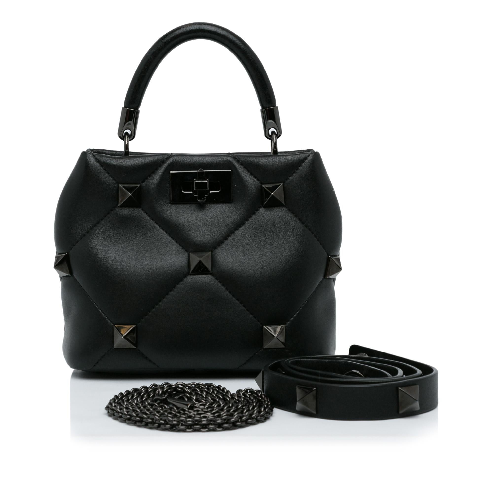 Valentino Roman Stud Satchel (SHG-Tnwpk8)