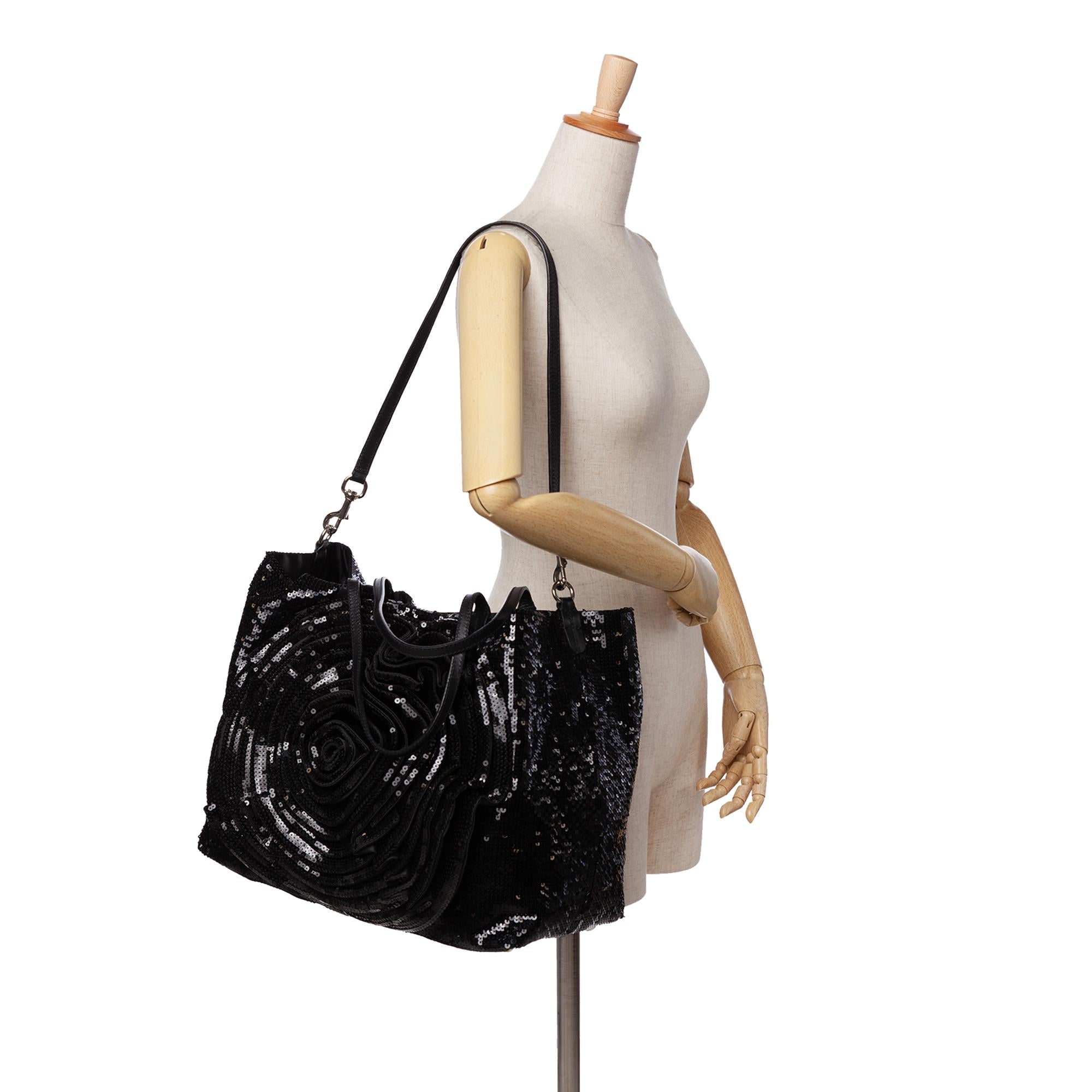 Valentino Sequin Petale Tote