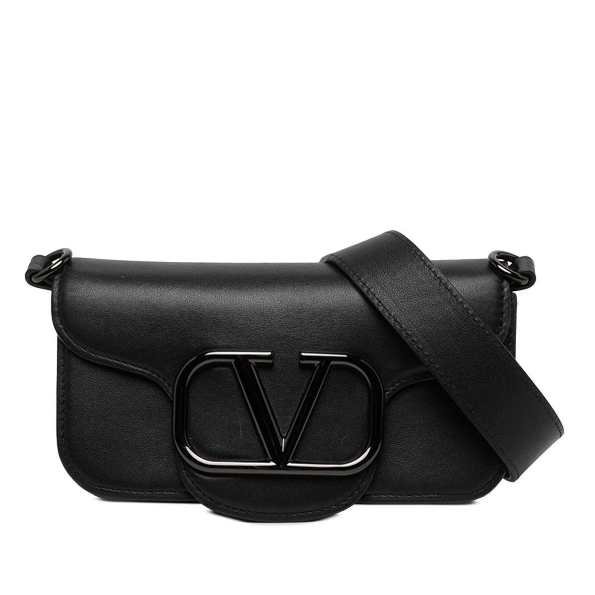 Valentino Small Calfskin VLogo Loco Satchel