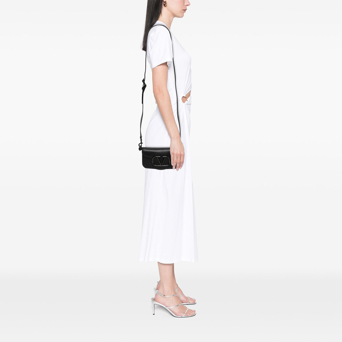 Valentino Small Calfskin VLogo Loco Satchel