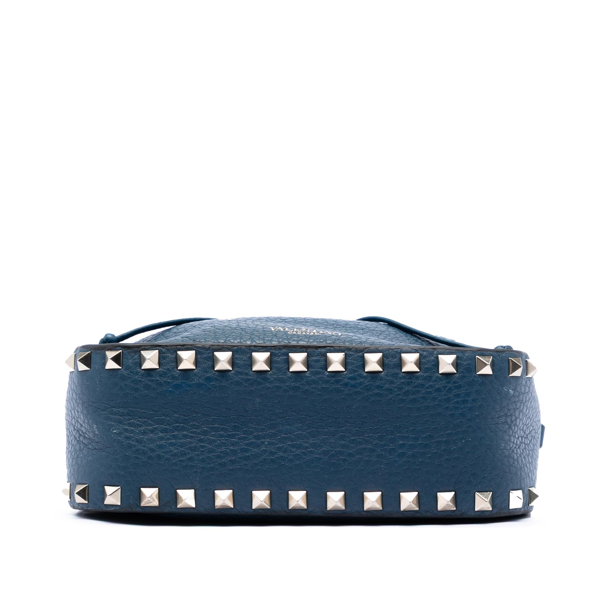 Valentino Small Grained Calfskin Rockstud Bucket Bag