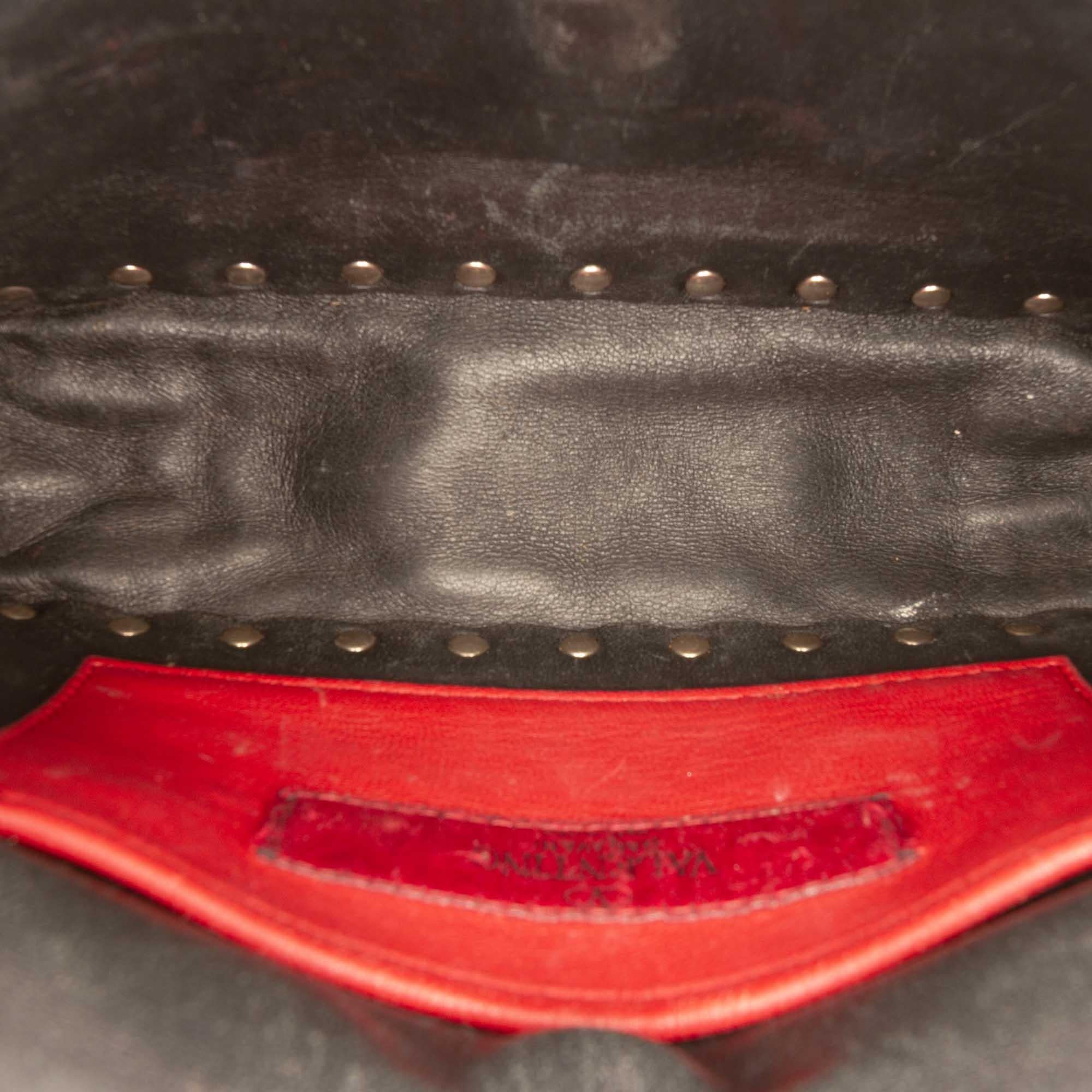 Valentino Small Metallic Lambskin Rockstud Spike Satchel