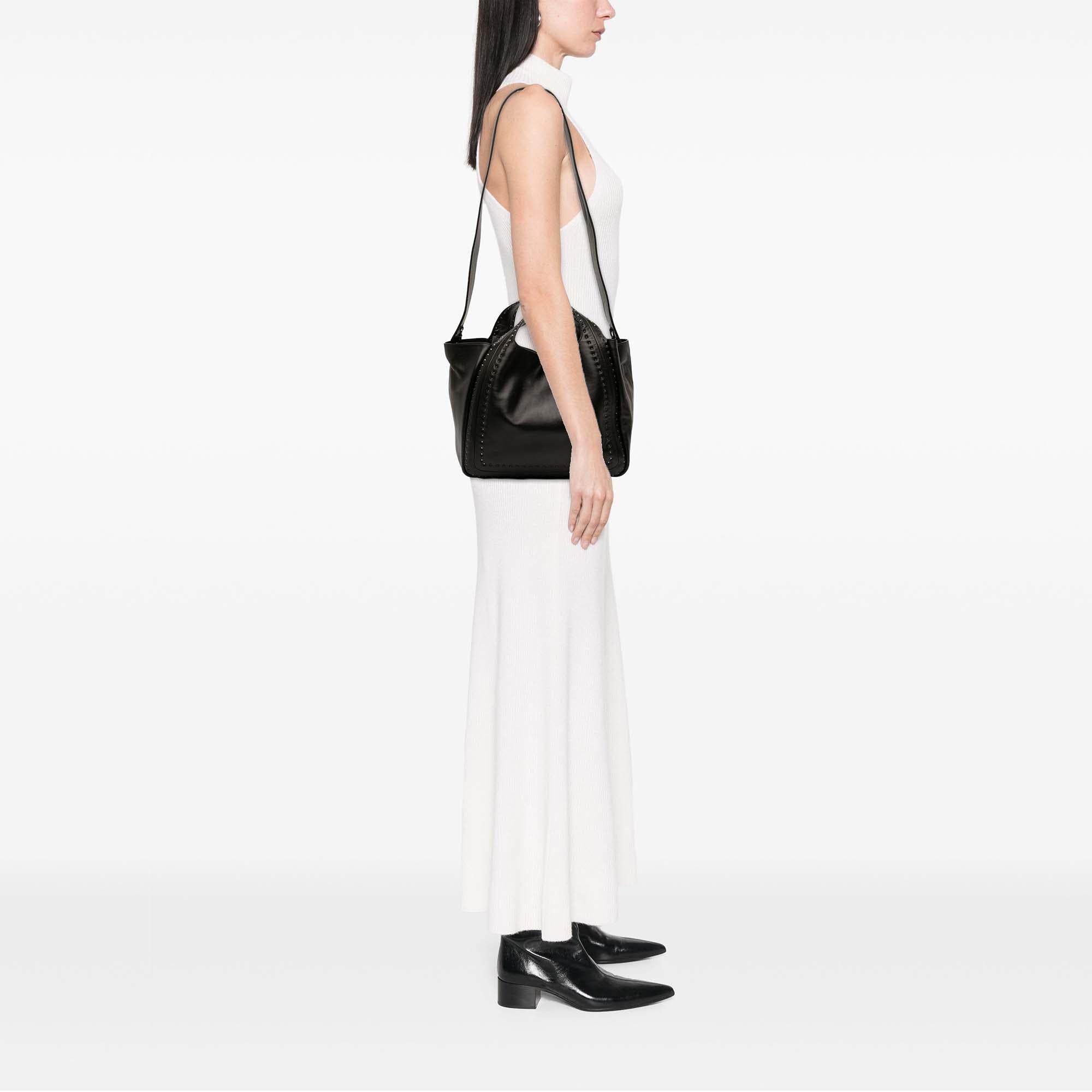 Valentino Small Nappa Atelier Bag 01 Metal Stitch Tote