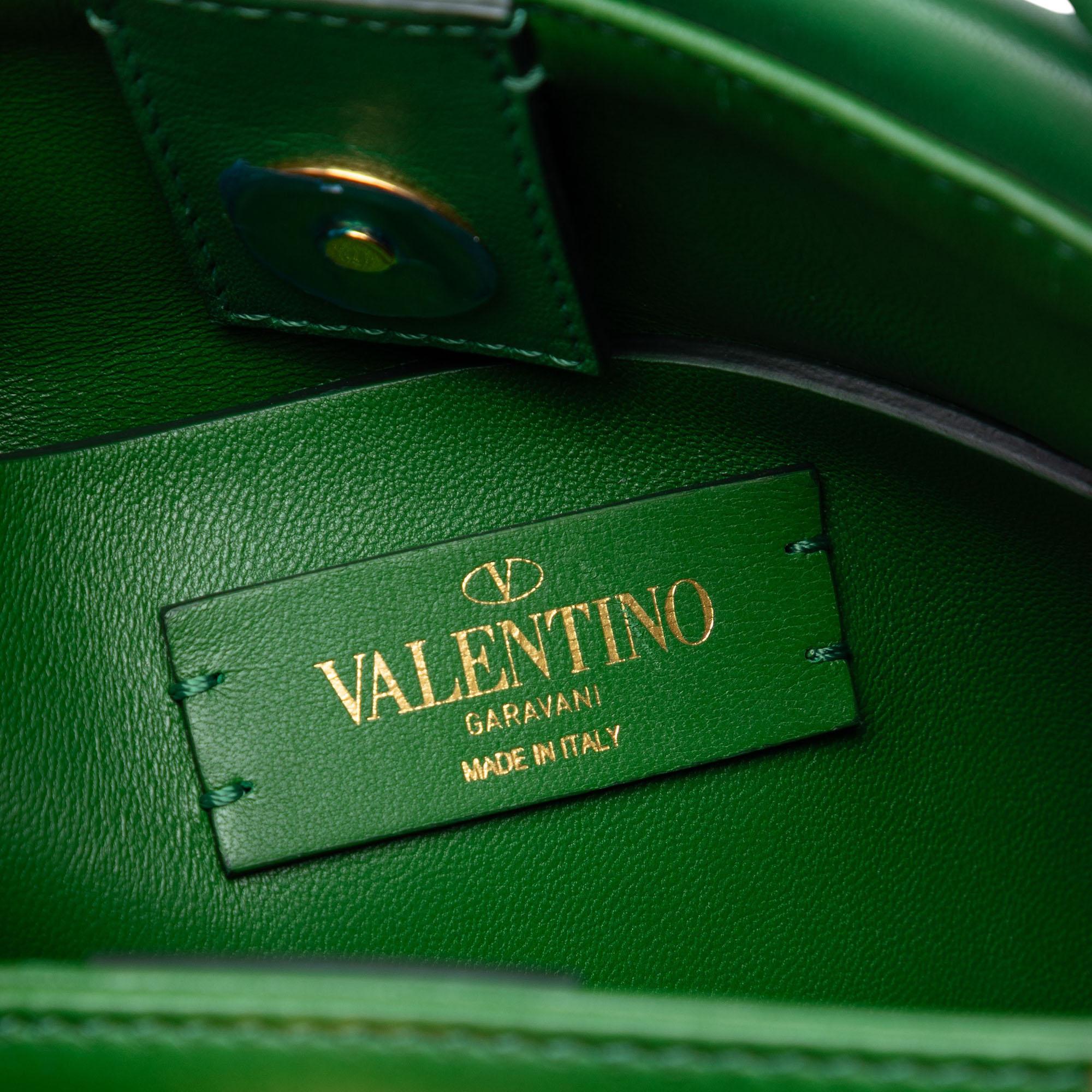 Valentino Small Nappa Roman Stud The Handle Bag
